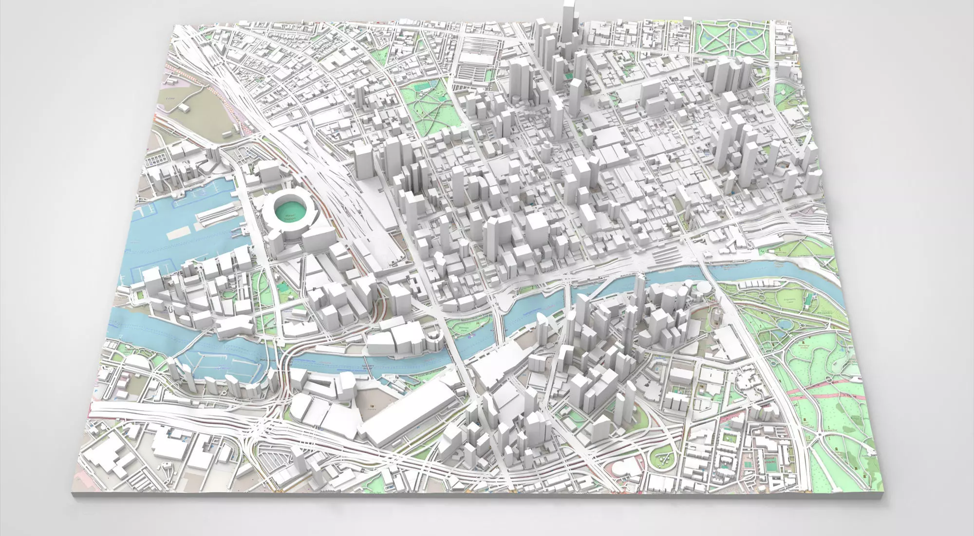 Cityscape Melbourne Australia 3D model