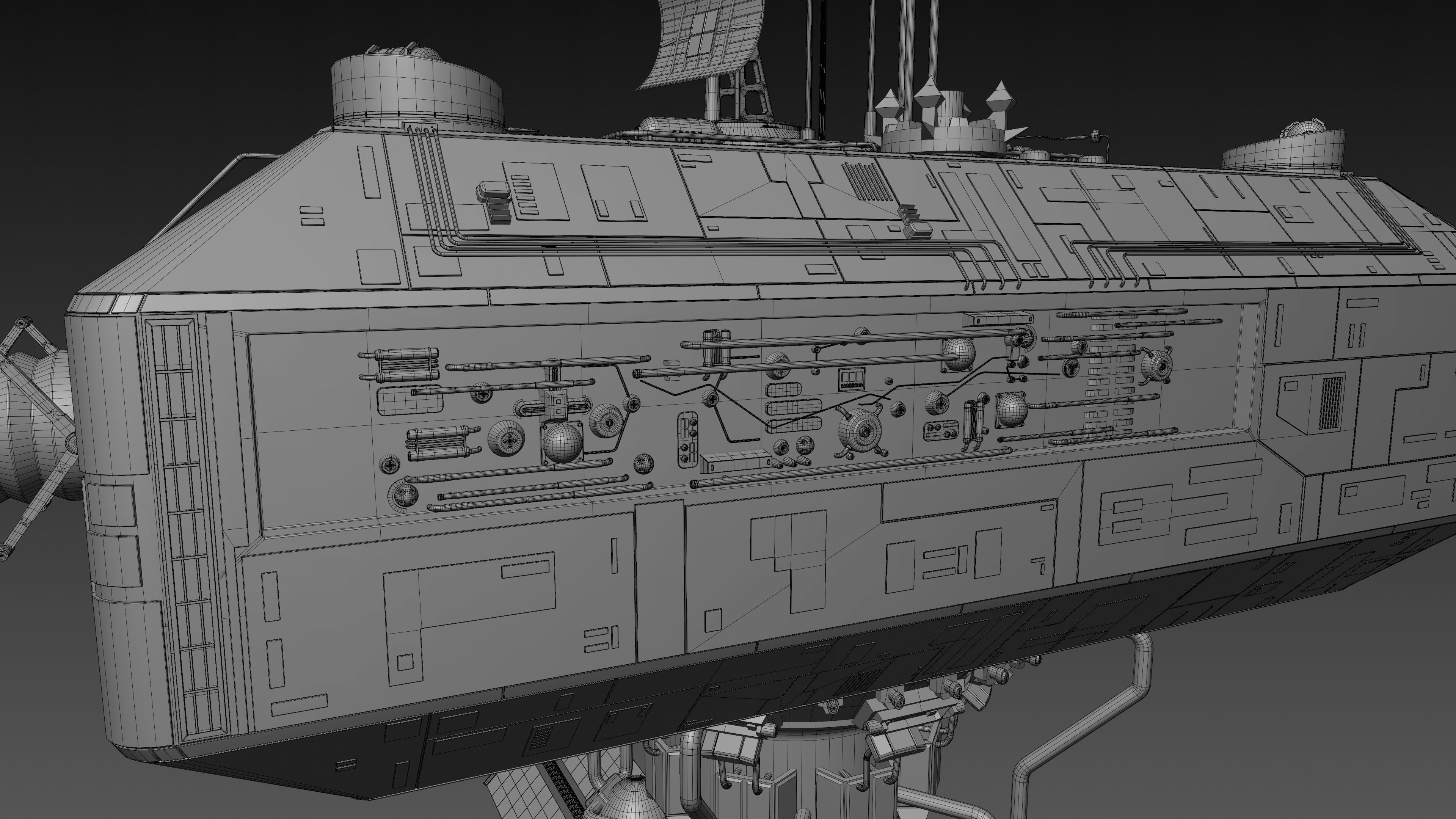 Battlestar Galactica - Armistice Station 3D model_22