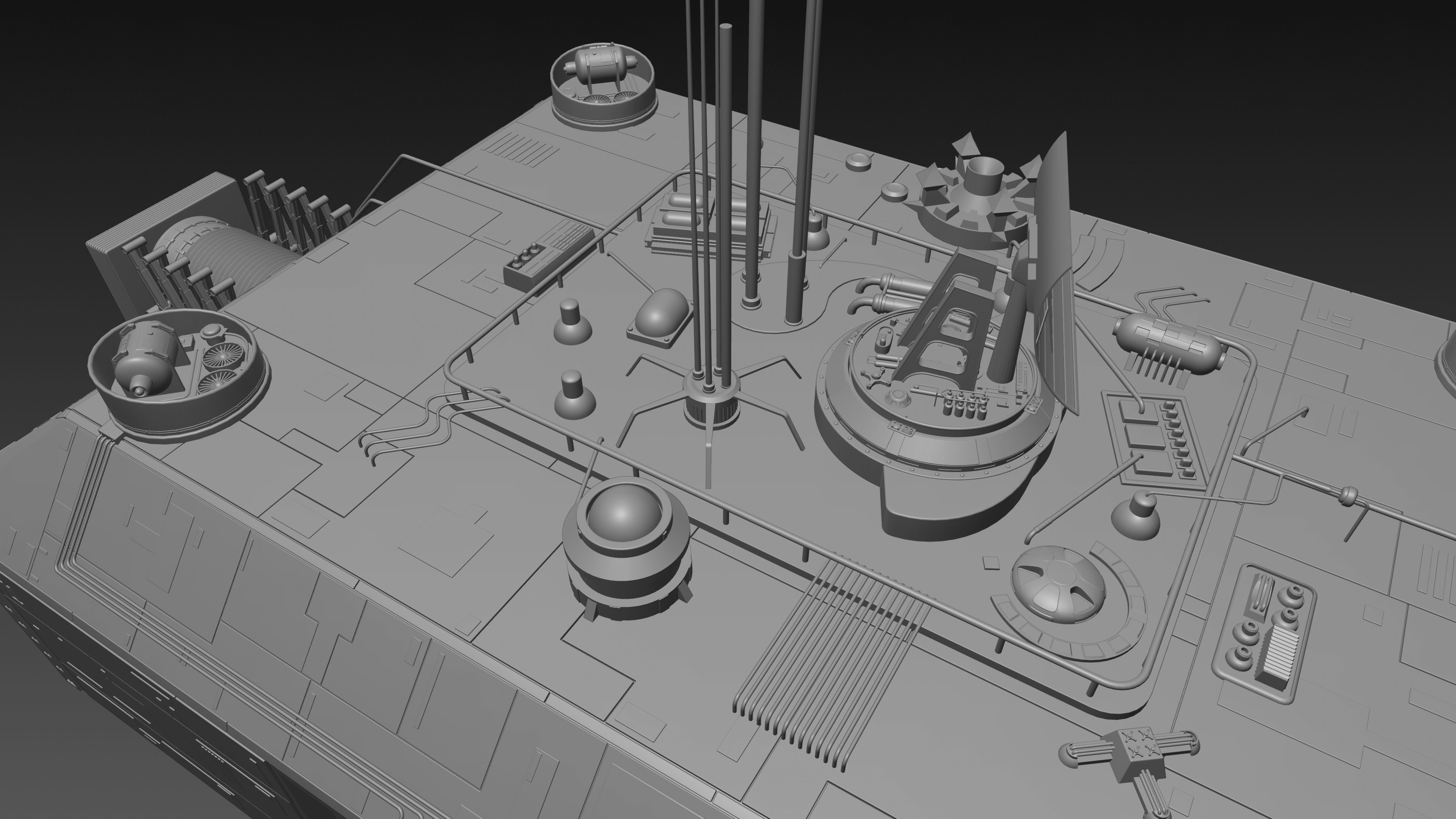 Battlestar Galactica - Armistice Station 3D model_21