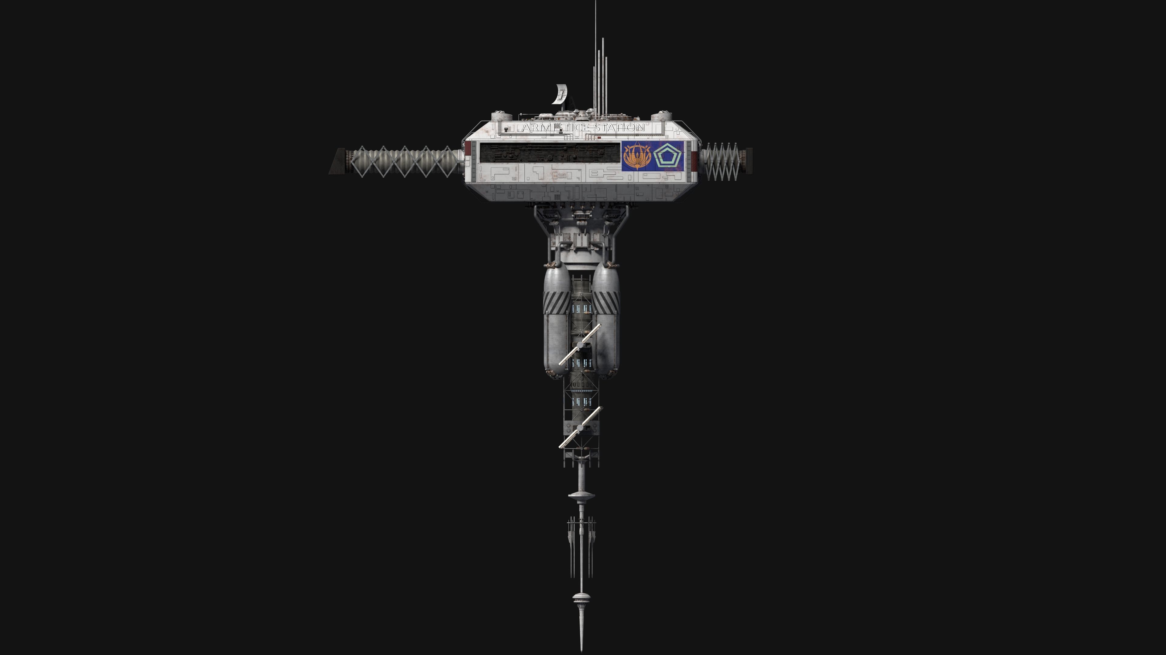 Battlestar Galactica - Armistice Station 3D model_13