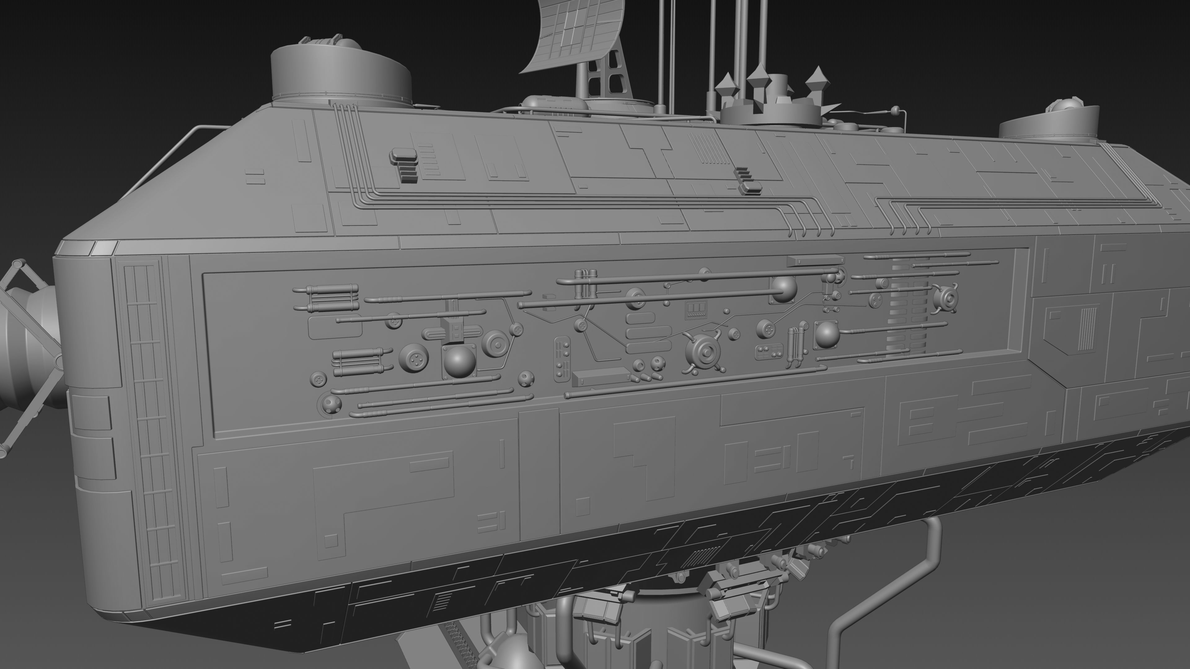 Battlestar Galactica - Armistice Station 3D model_23