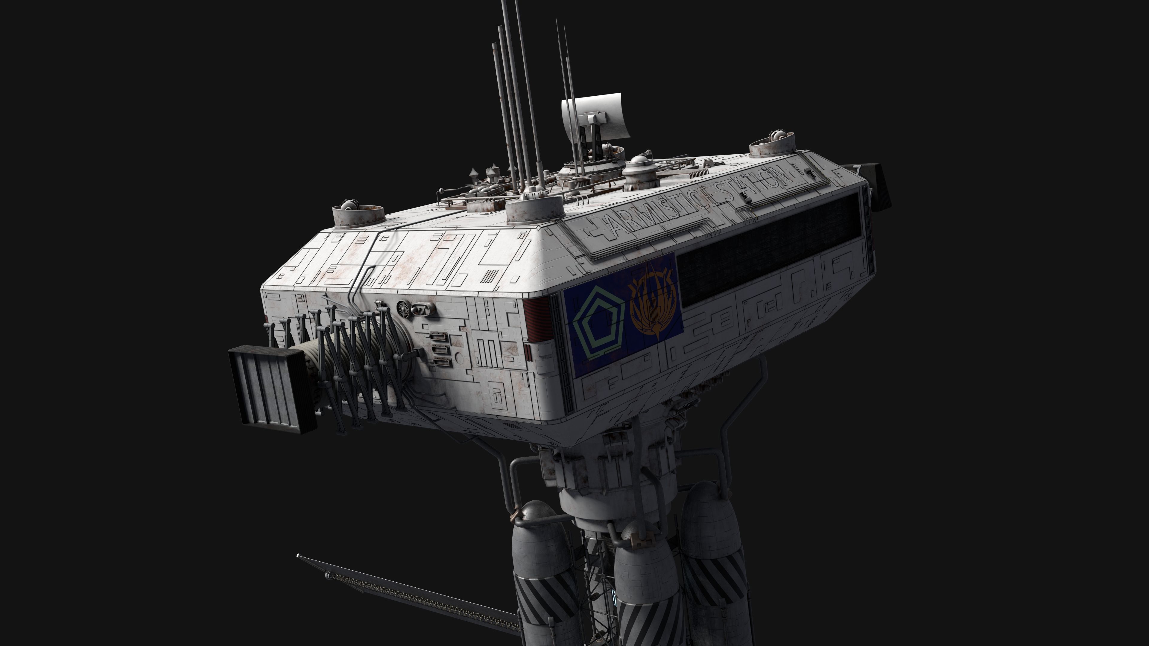 Battlestar Galactica - Armistice Station 3D model_2