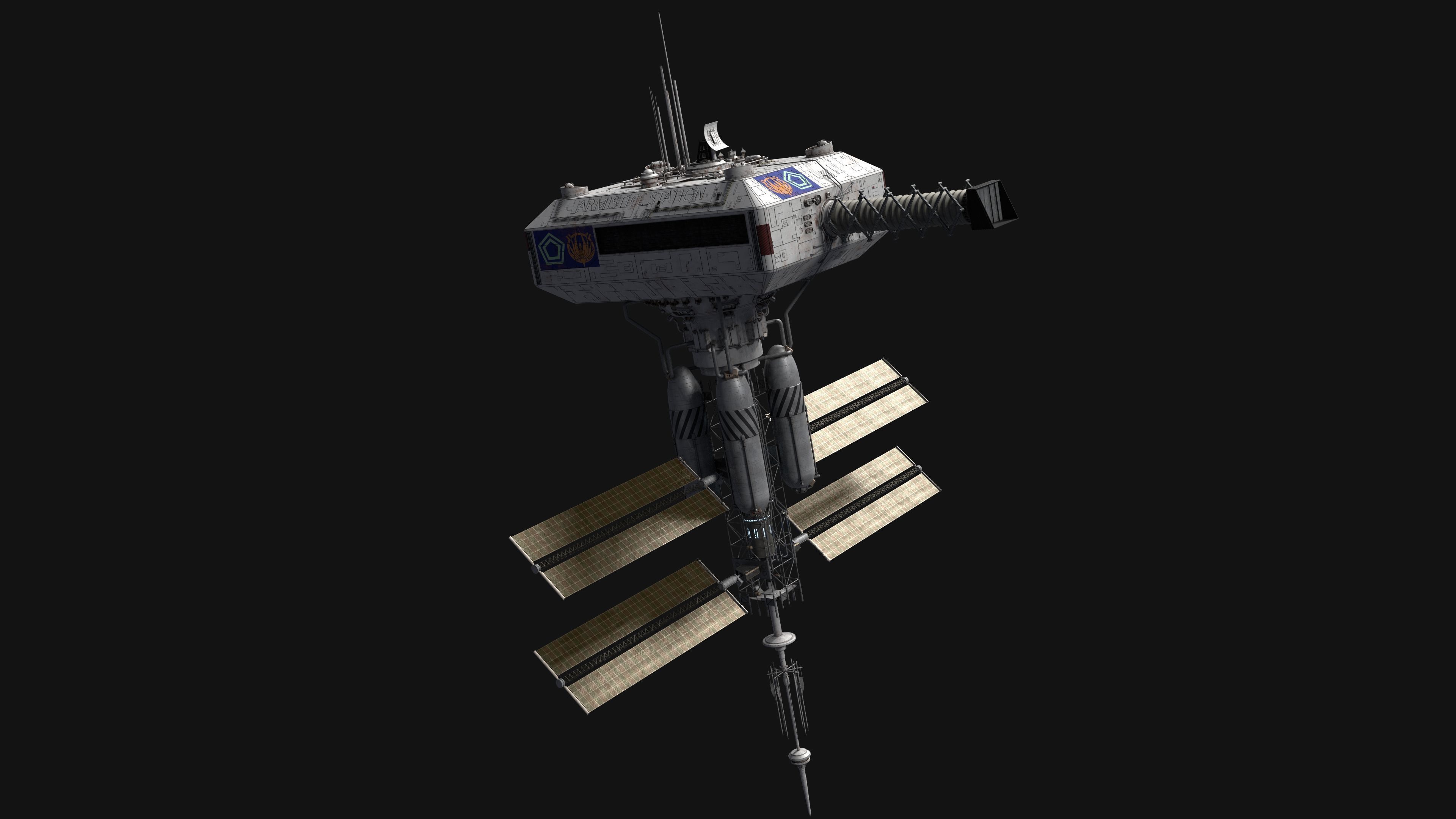 Battlestar Galactica - Armistice Station 3D model_1