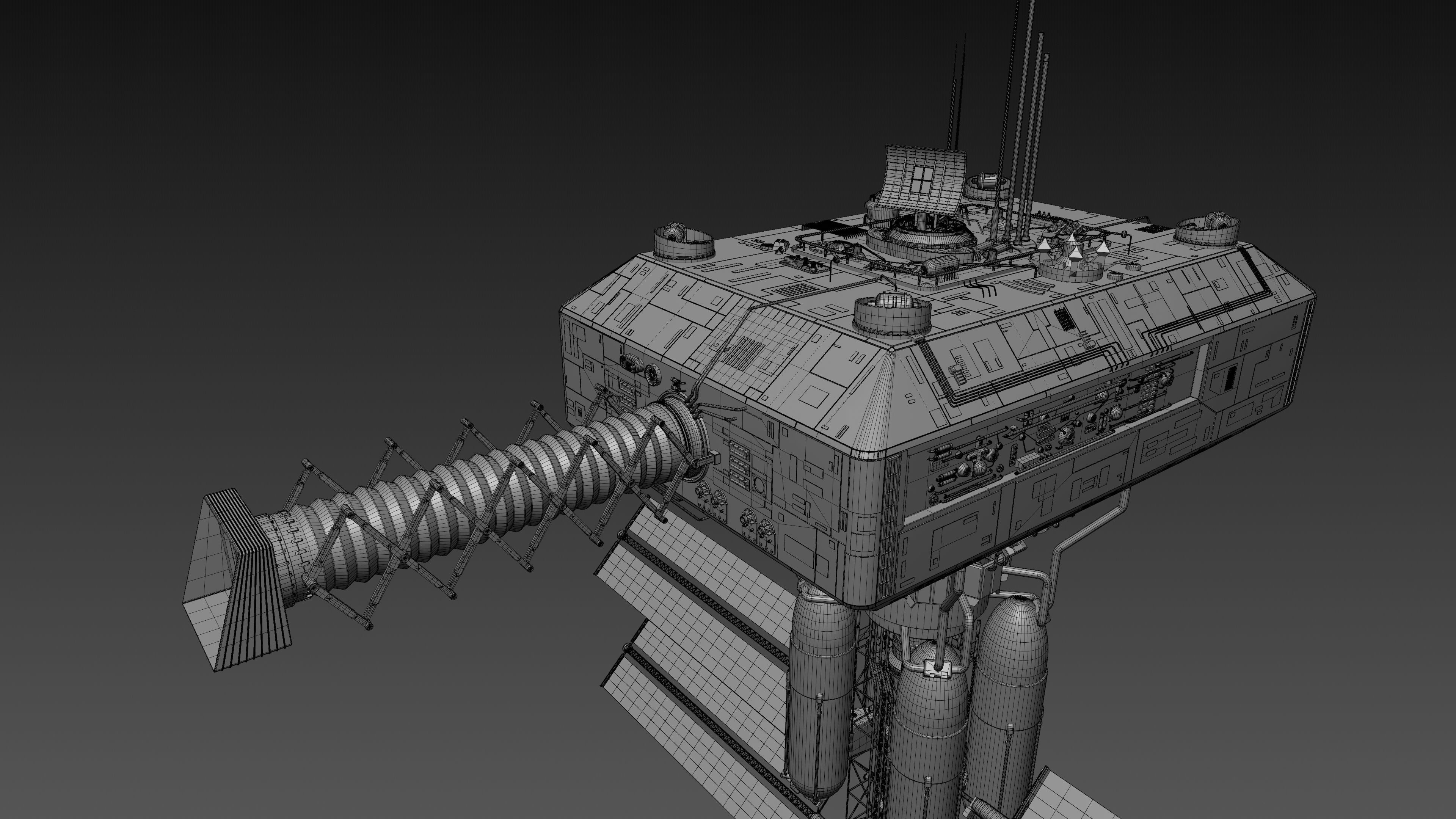 Battlestar Galactica - Armistice Station 3D model_17