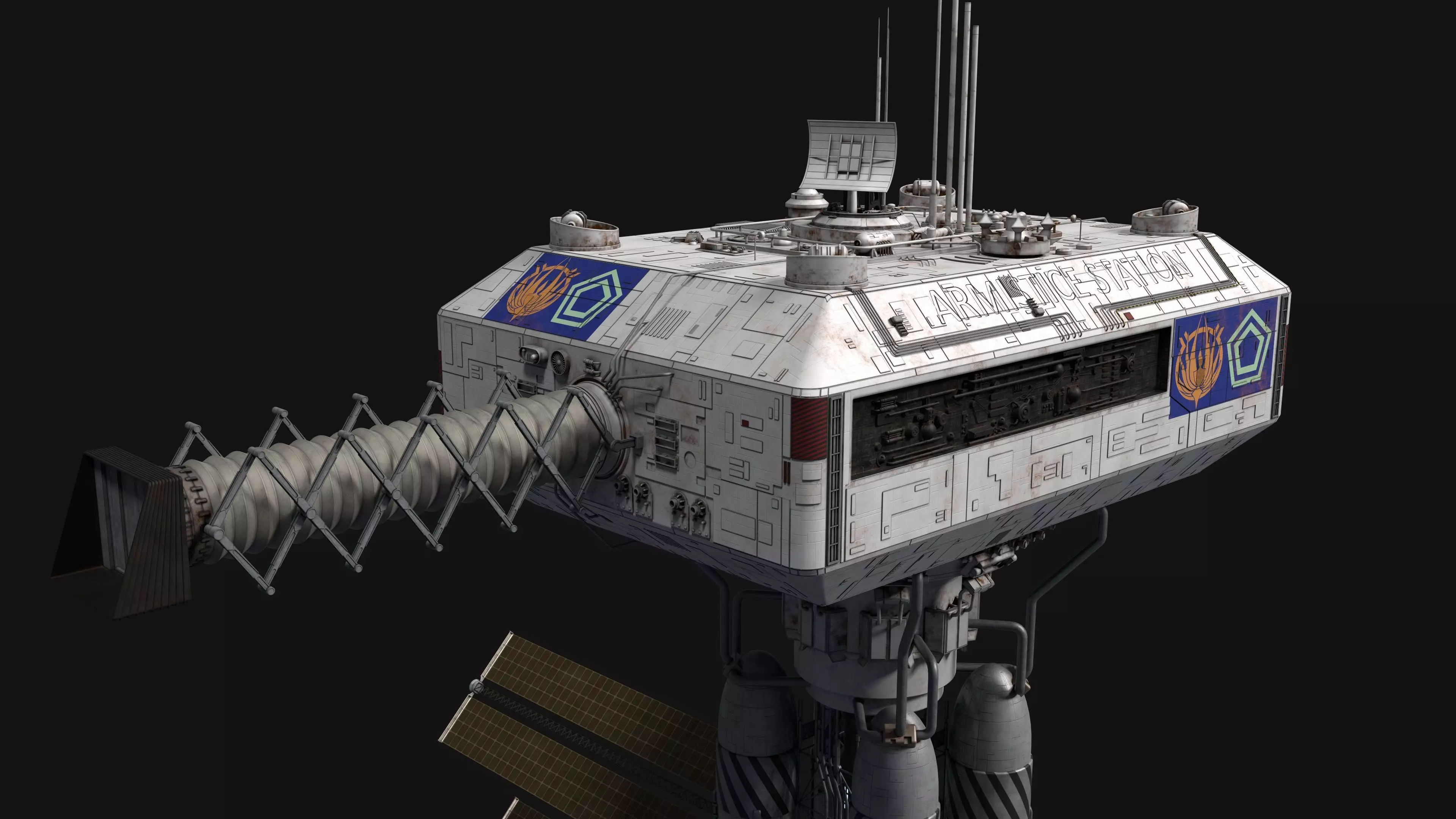 Battlestar Galactica - Armistice Station 3D model_0