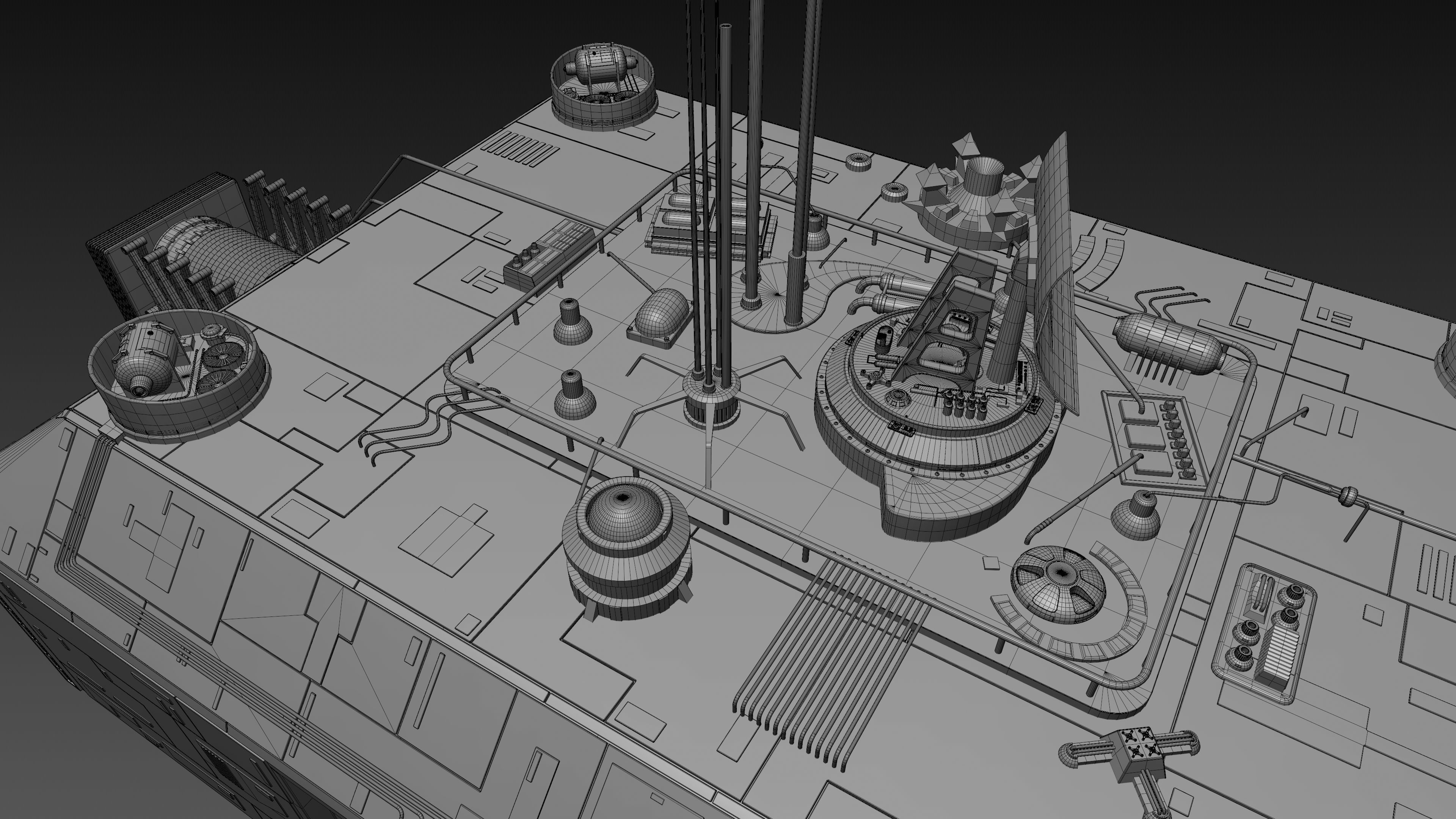 Battlestar Galactica - Armistice Station 3D model_20