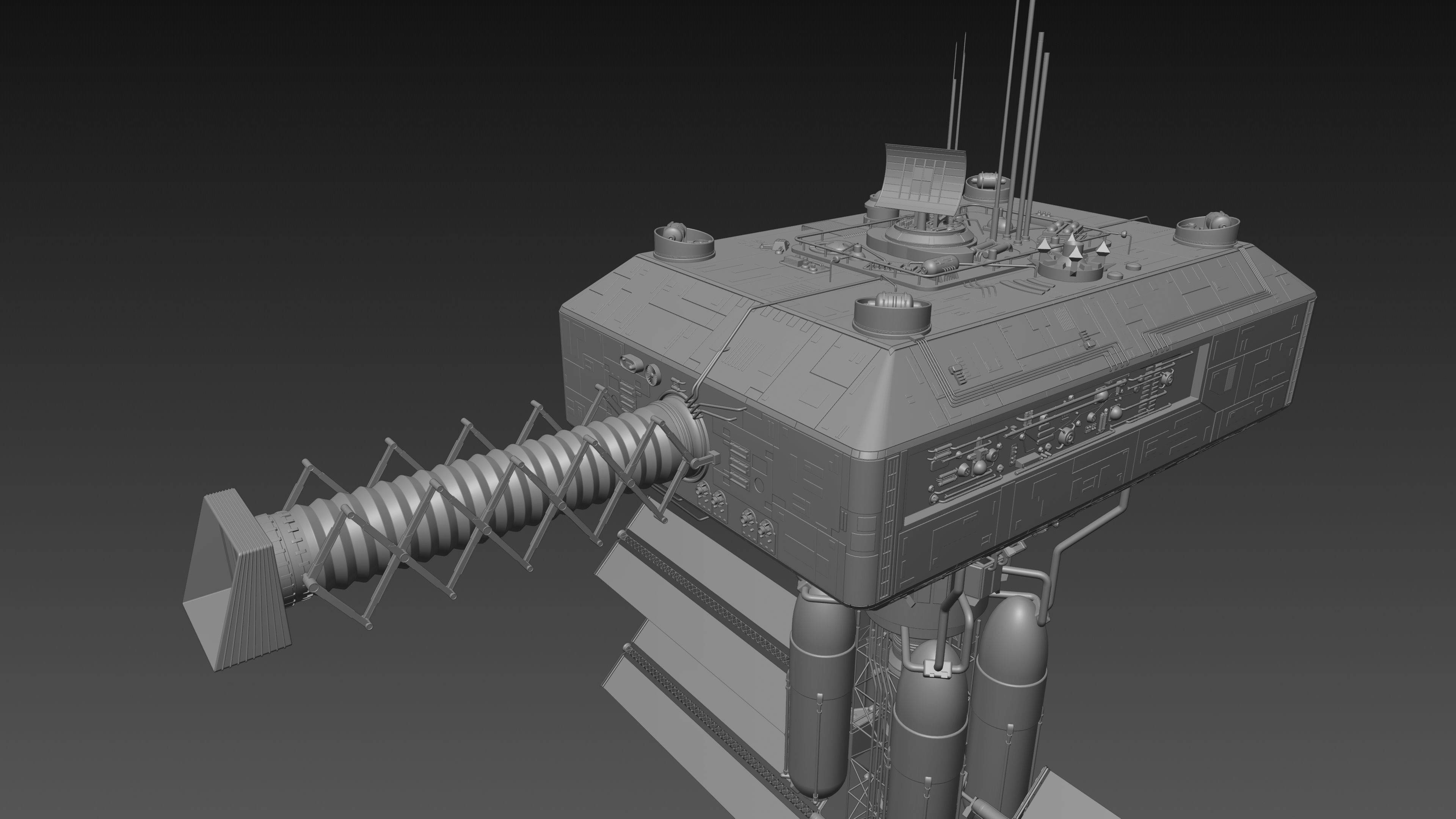 Battlestar Galactica - Armistice Station 3D model_16