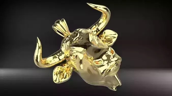 Buffalo Bulls Head Pendant