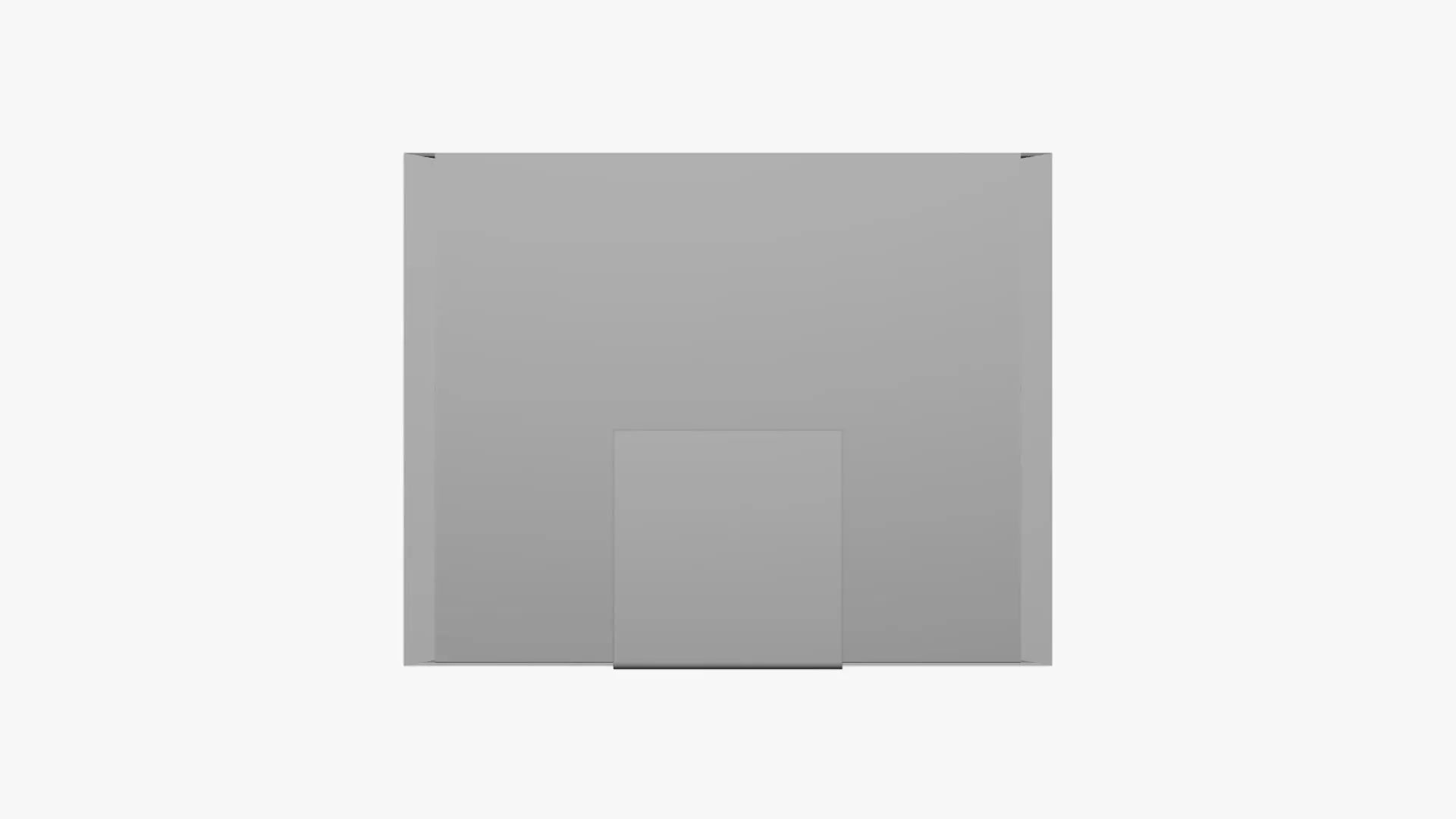 Basic Box Label - Geometry Only No Textures No Materials 3D model_0