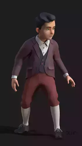 Stylized 3D Boy Character - Rigged and Game Ready