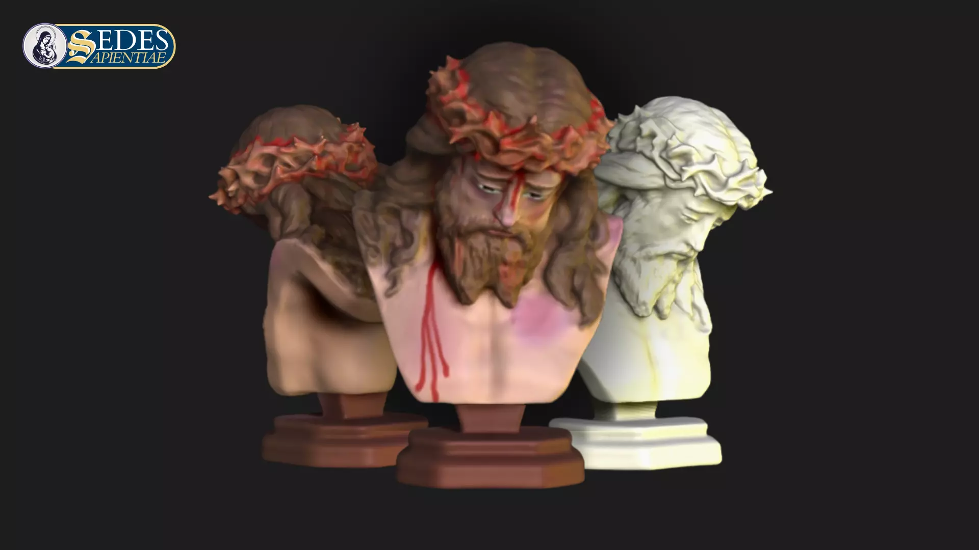 Ecce Homo Christ Bust Catholic Art  3D print model_0