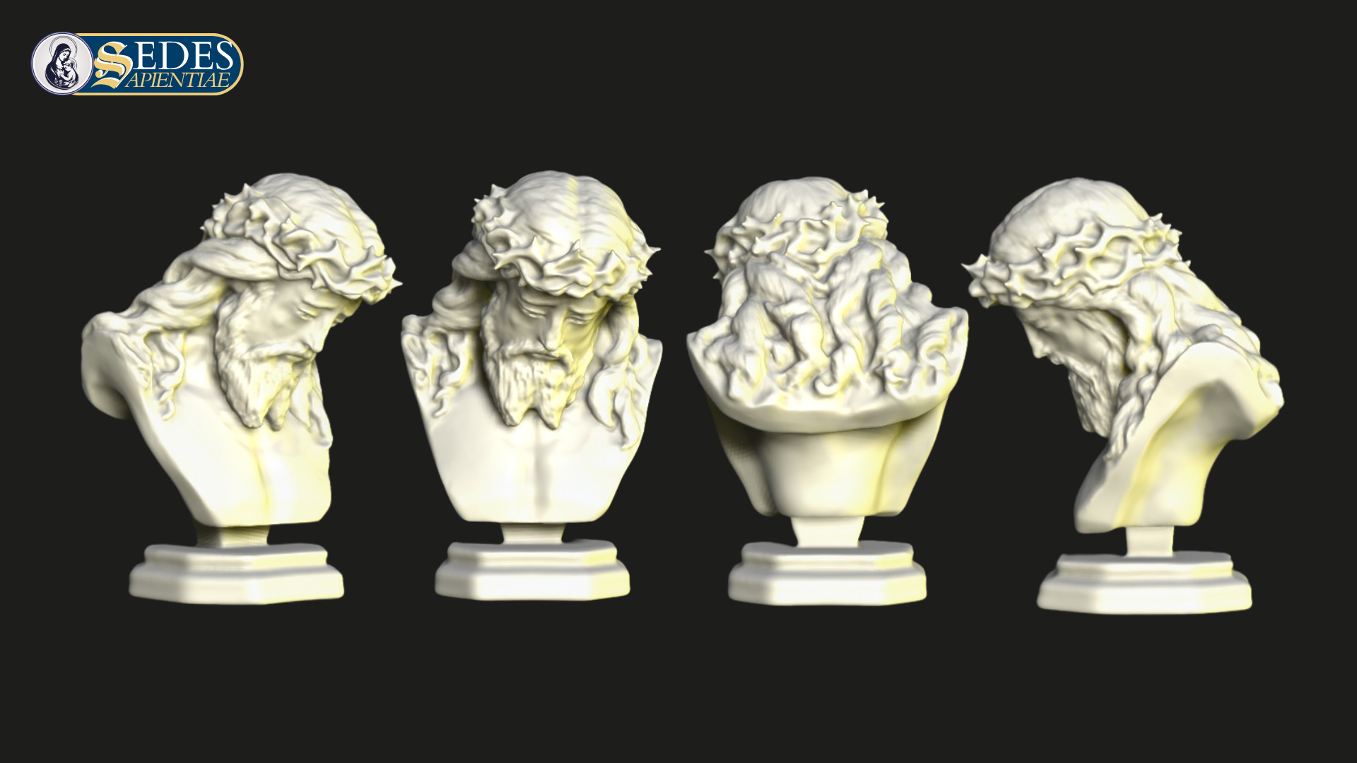 Ecce Homo Christ Bust Catholic Art  3D print model_7