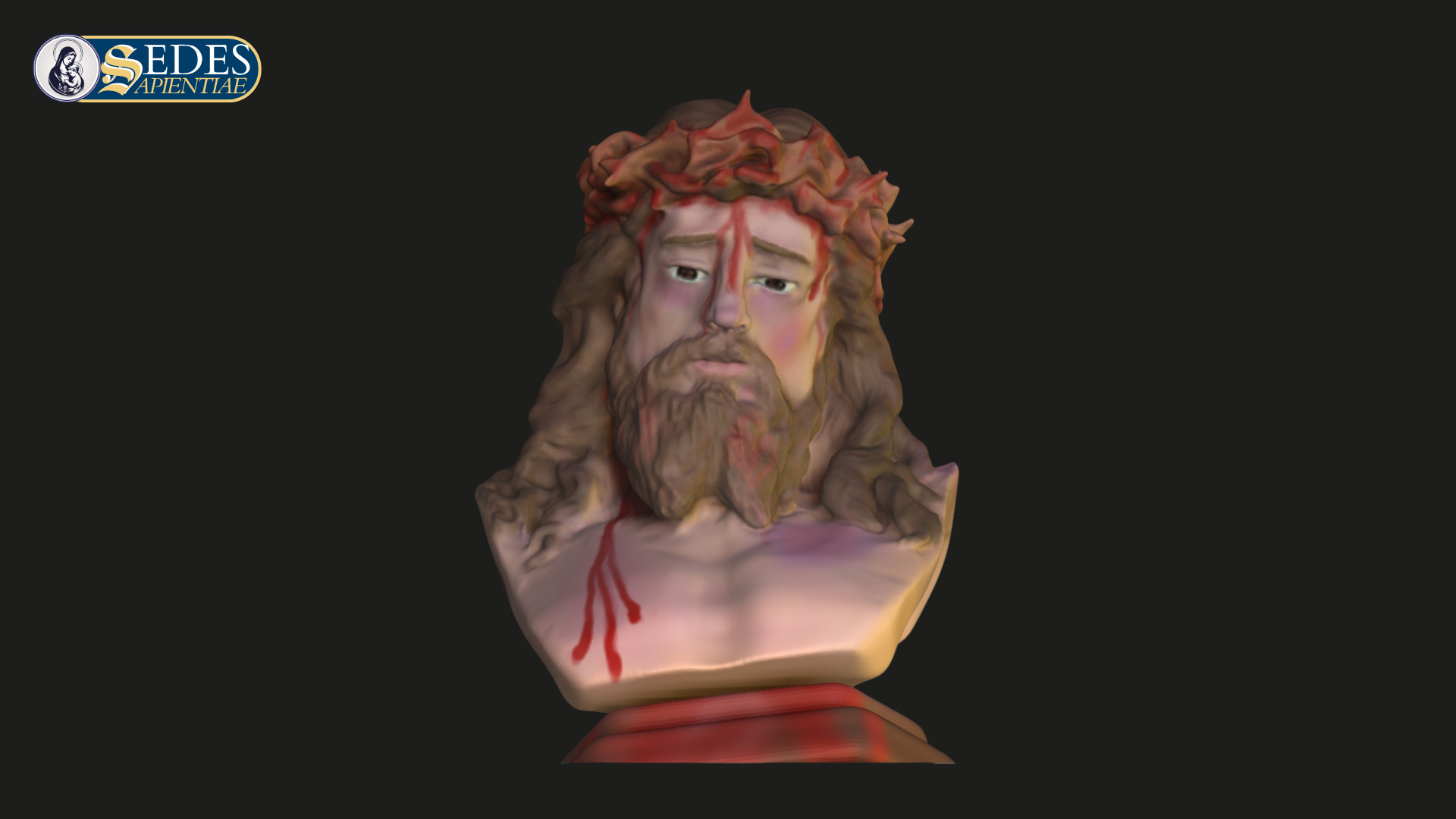 Ecce Homo Christ Bust Catholic Art  3D print model_1