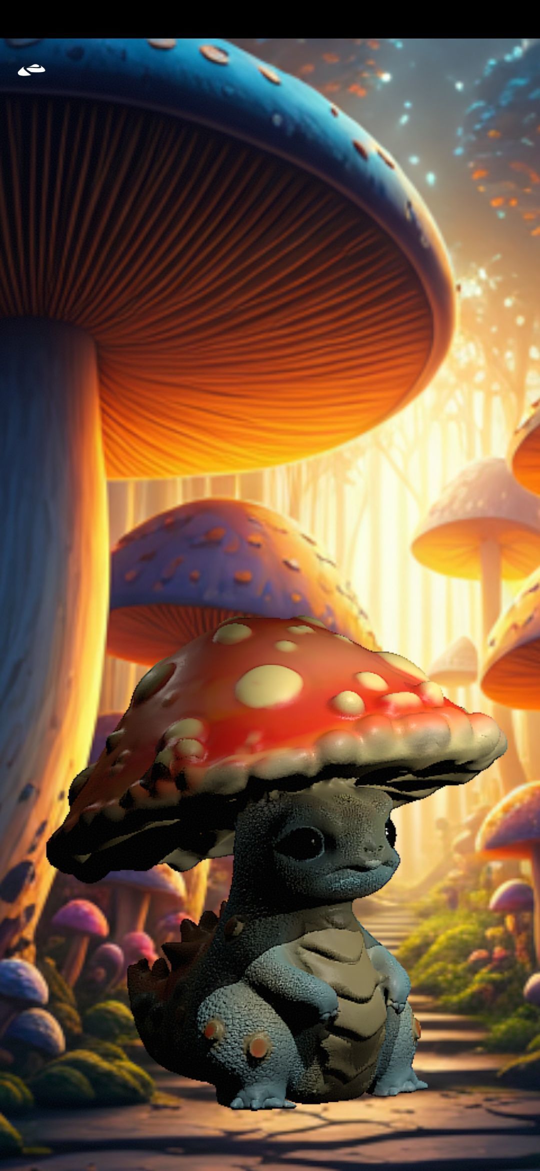 Mushroom dragon 3D print model_1