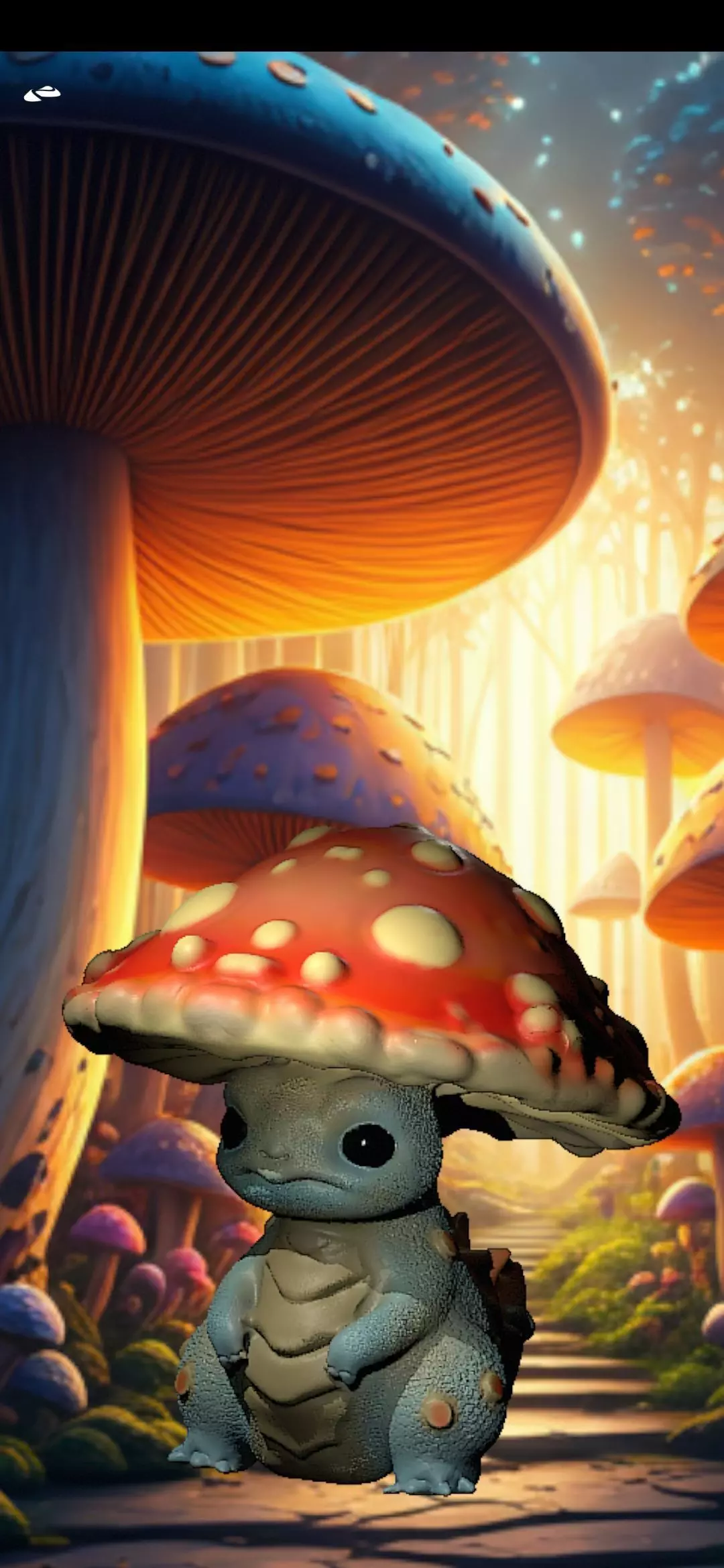 Mushroom dragon 3D print model_0