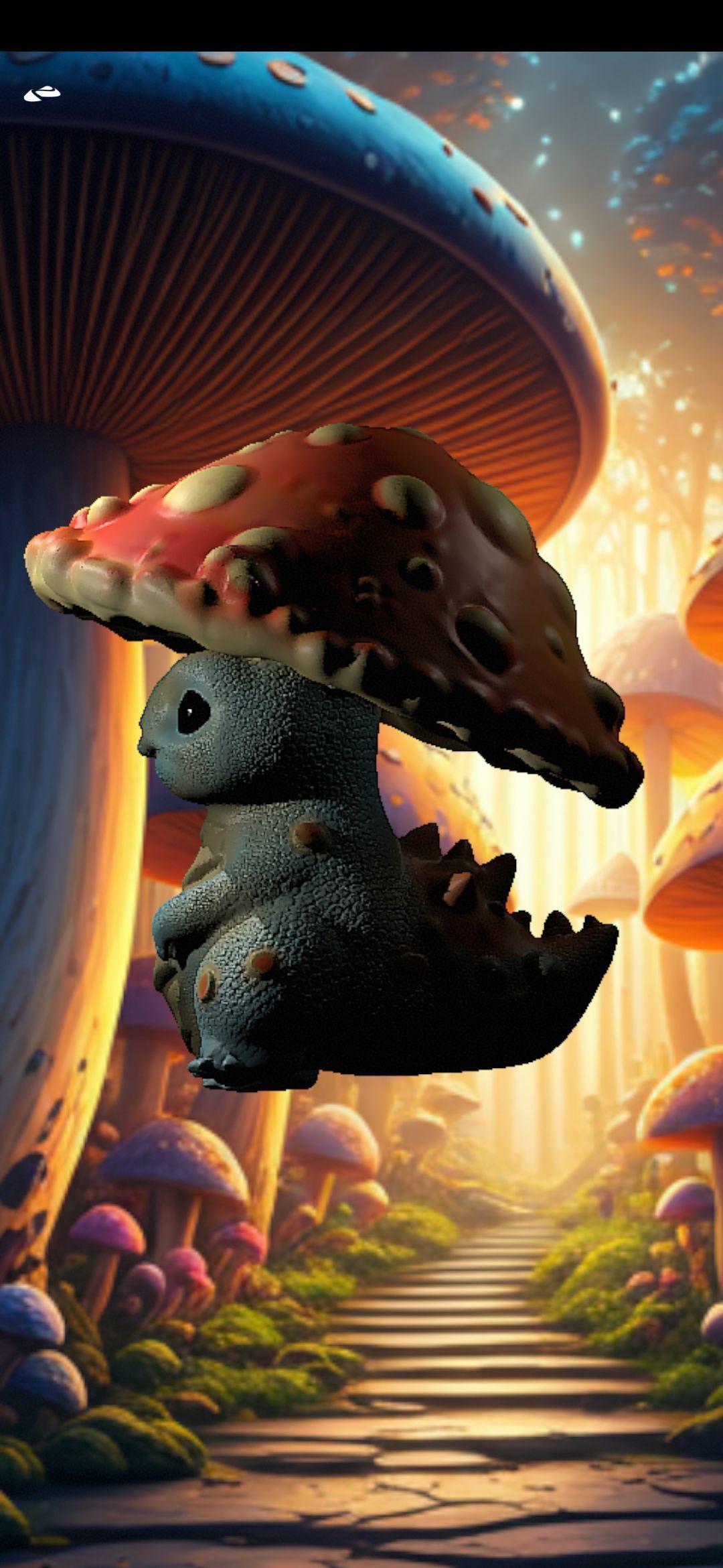 Mushroom dragon 3D print model_4