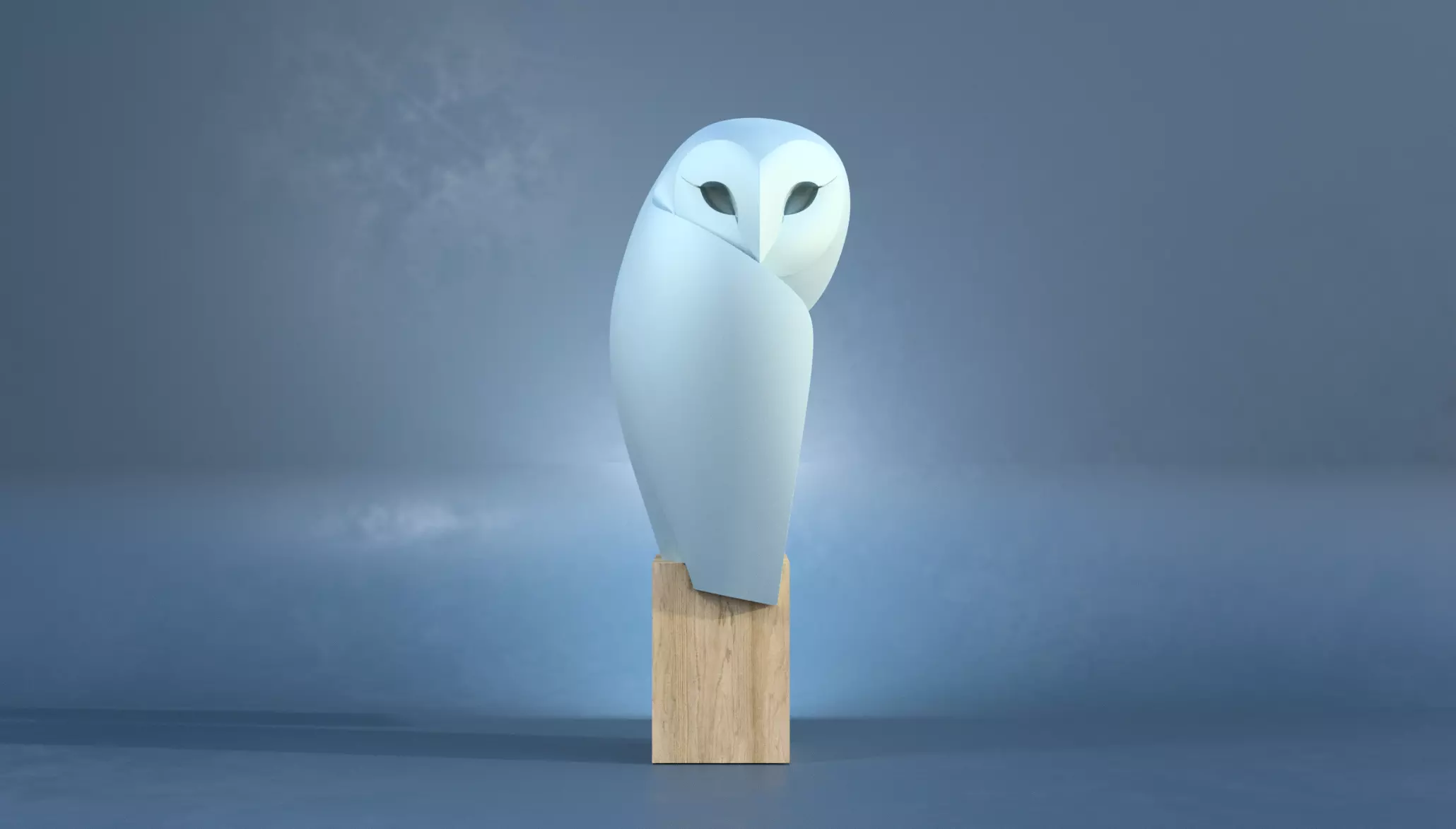 Wisdom Sentinel The Watchful Owl of Faith 3D print model_0