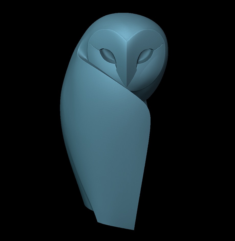 Wisdom Sentinel The Watchful Owl of Faith 3D print model_1