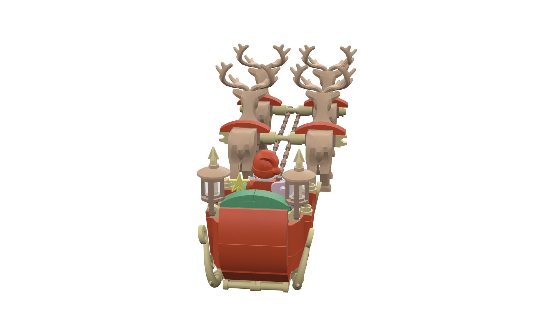 TwindBricks3D - 40499 Santa Sleigh 3D print model_34
