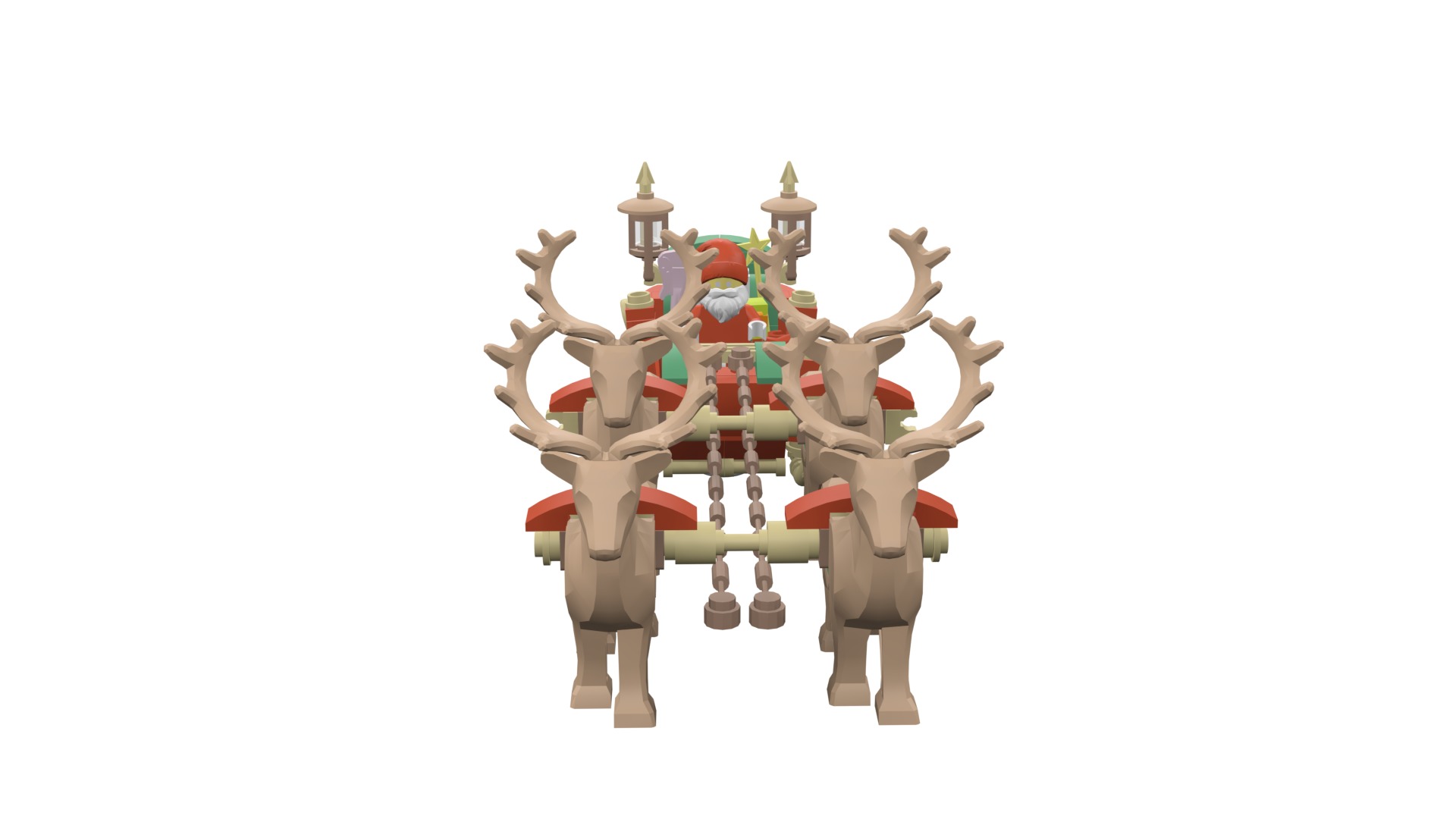 TwindBricks3D - 40499 Santa Sleigh 3D print model_13