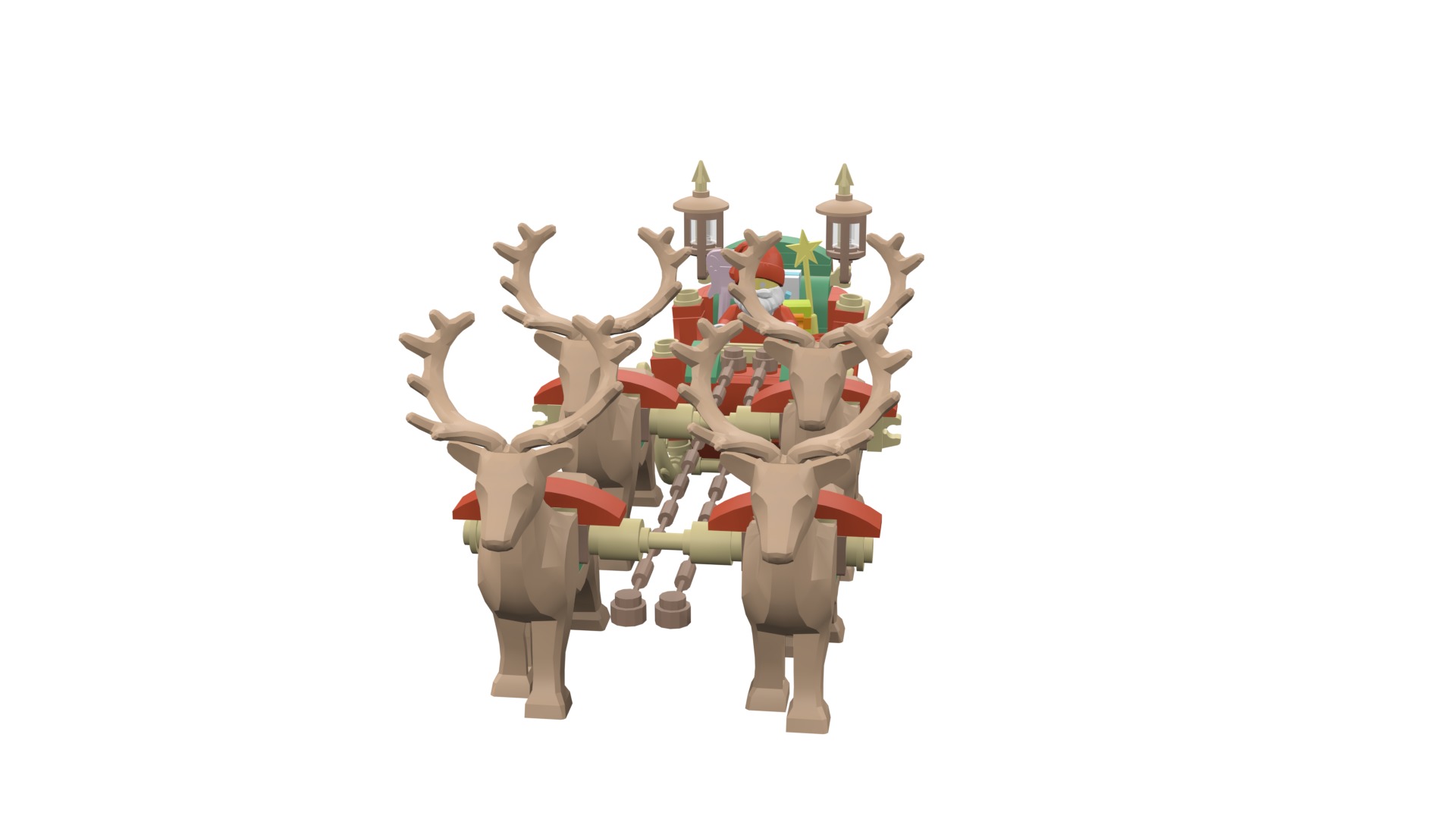 TwindBricks3D - 40499 Santa Sleigh 3D print model_12