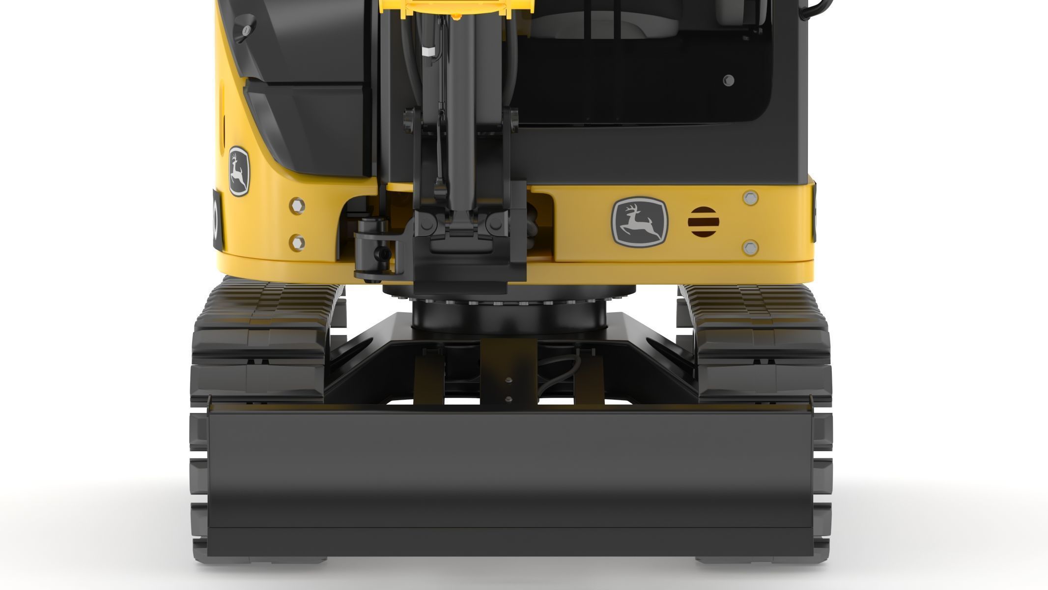 John Deere 30 P-Tier Compact Excavator 3D model_12