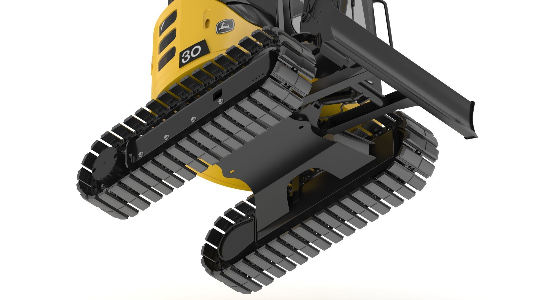 John Deere 30 P-Tier Compact Excavator 3D model_20