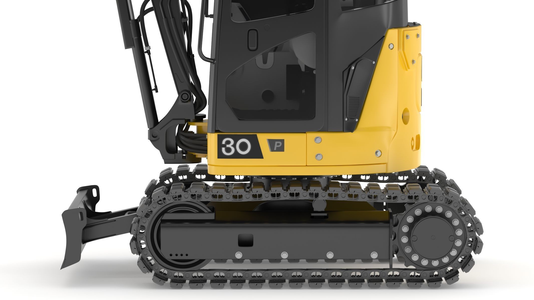 John Deere 30 P-Tier Compact Excavator 3D model_18