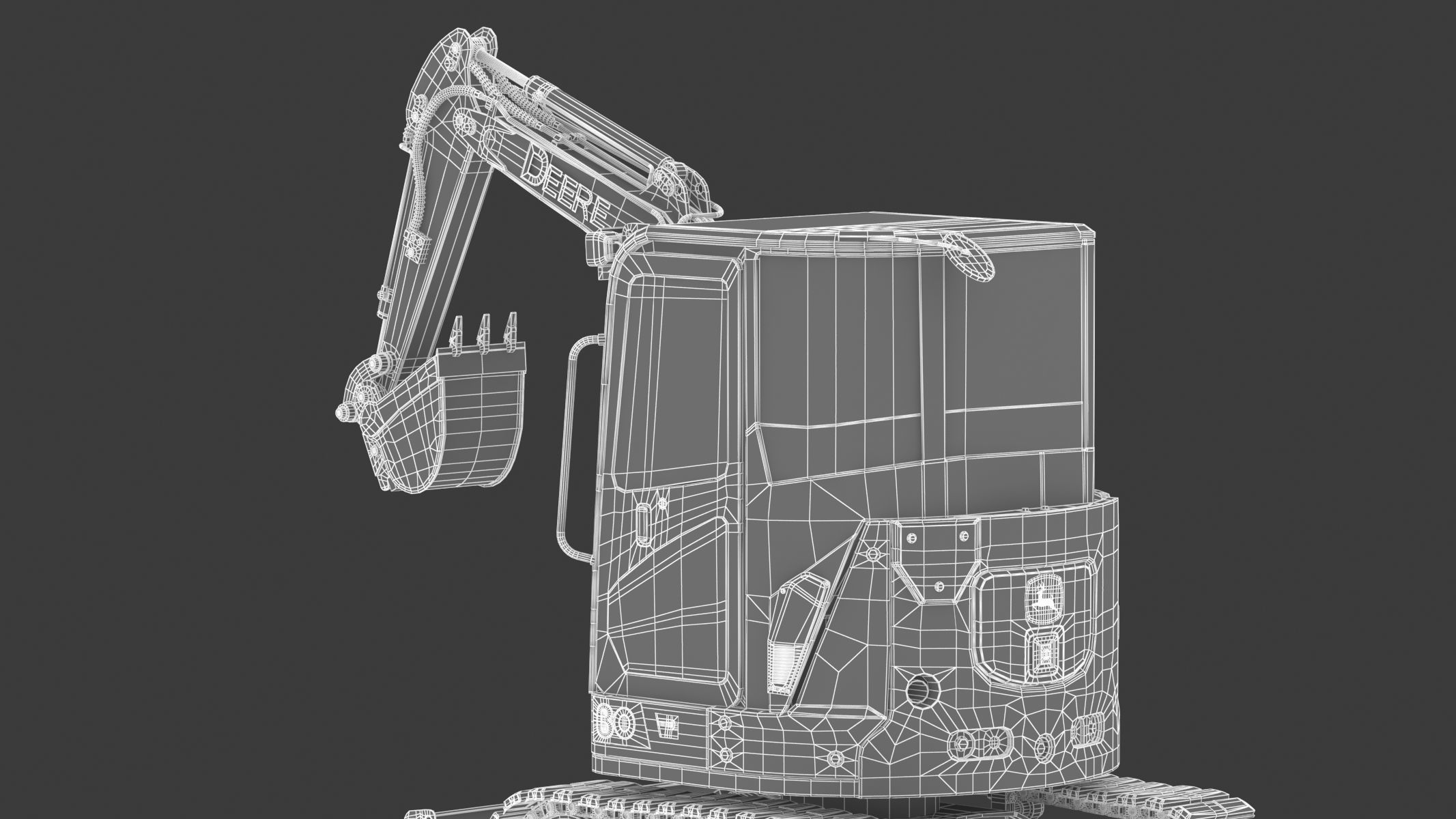 John Deere 30 P-Tier Compact Excavator 3D model_39