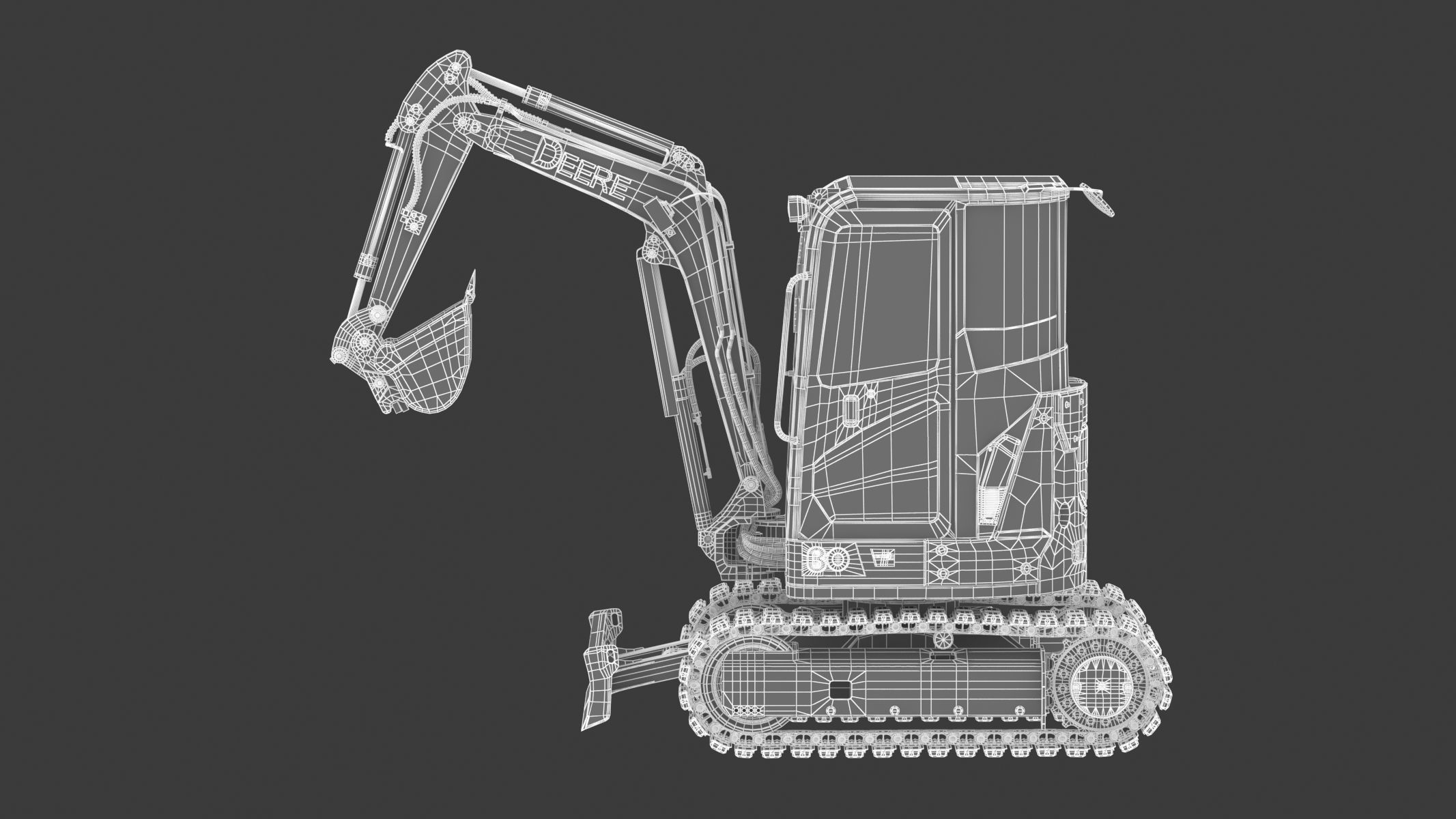John Deere 30 P-Tier Compact Excavator 3D model_30