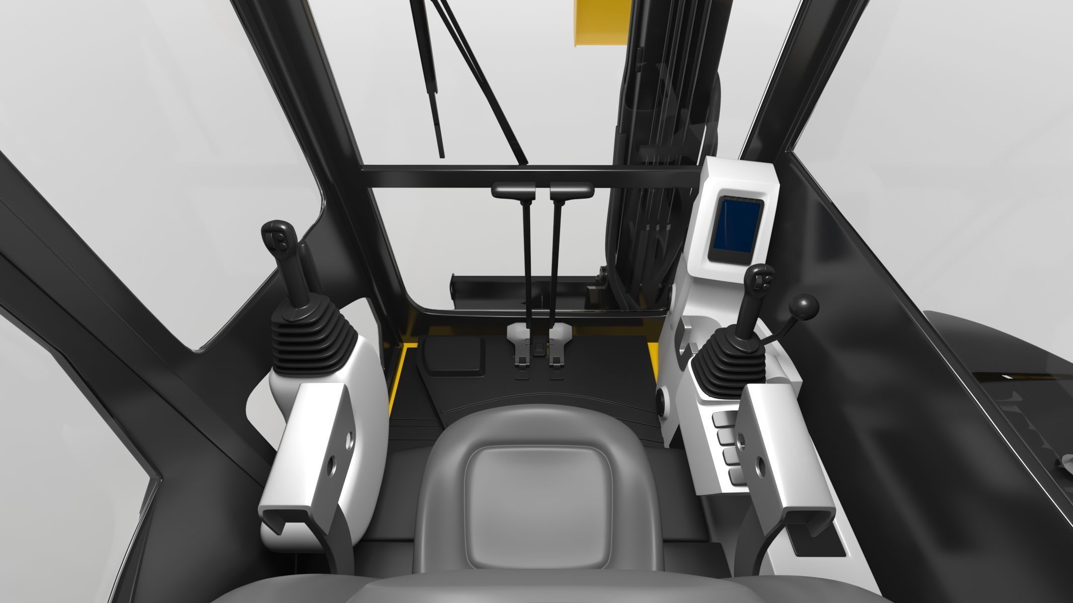 John Deere 30 P-Tier Compact Excavator 3D model_22