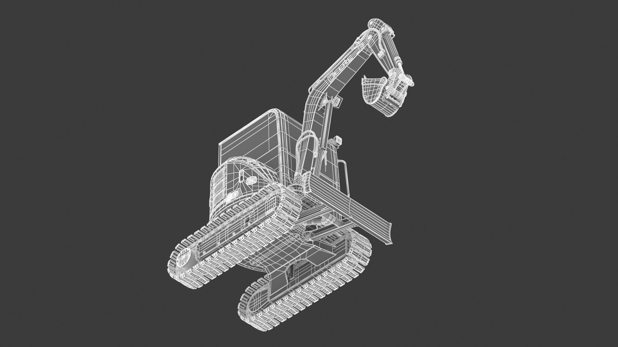 John Deere 30 P-Tier Compact Excavator 3D model_32