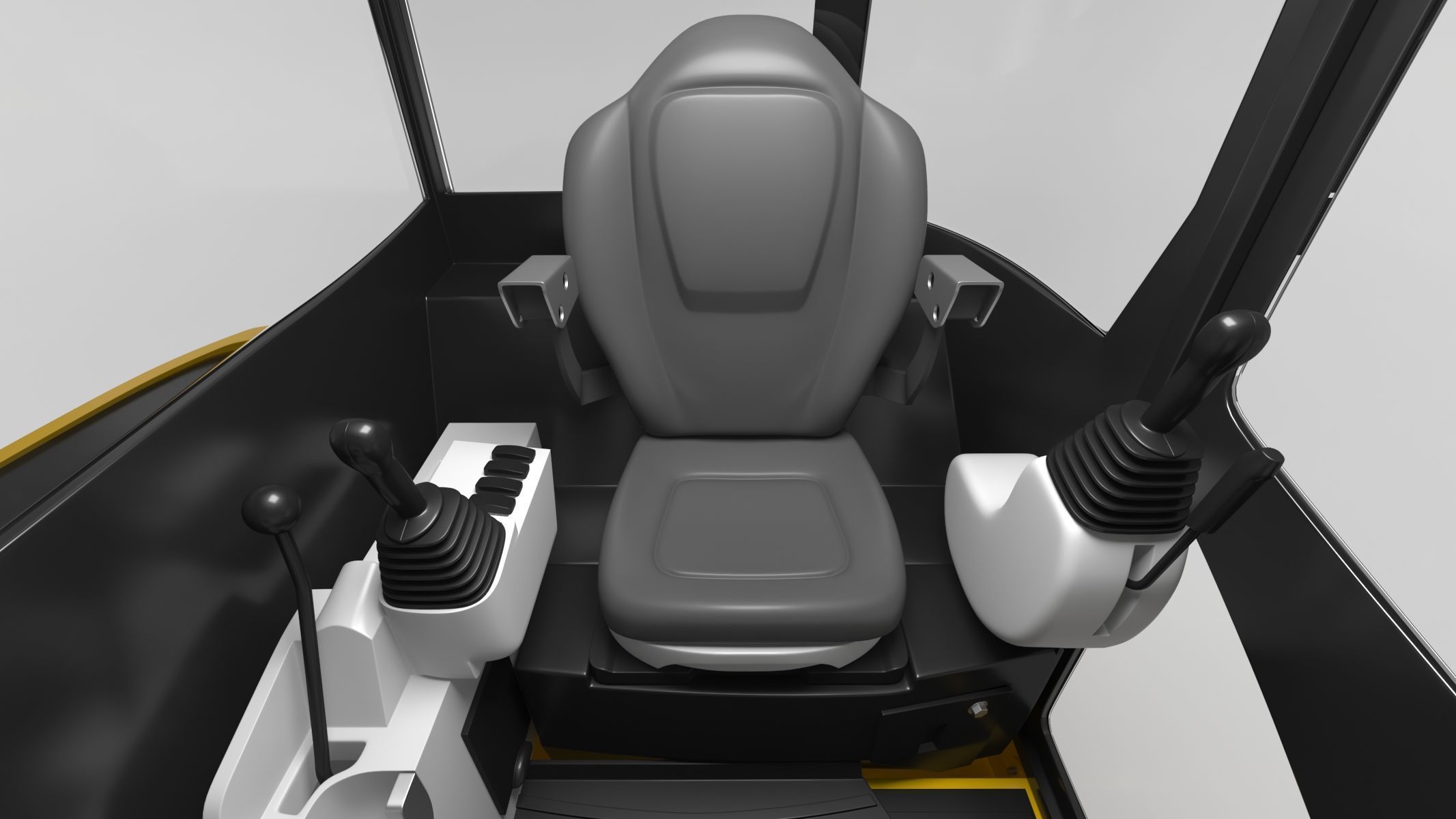 John Deere 30 P-Tier Compact Excavator 3D model_21