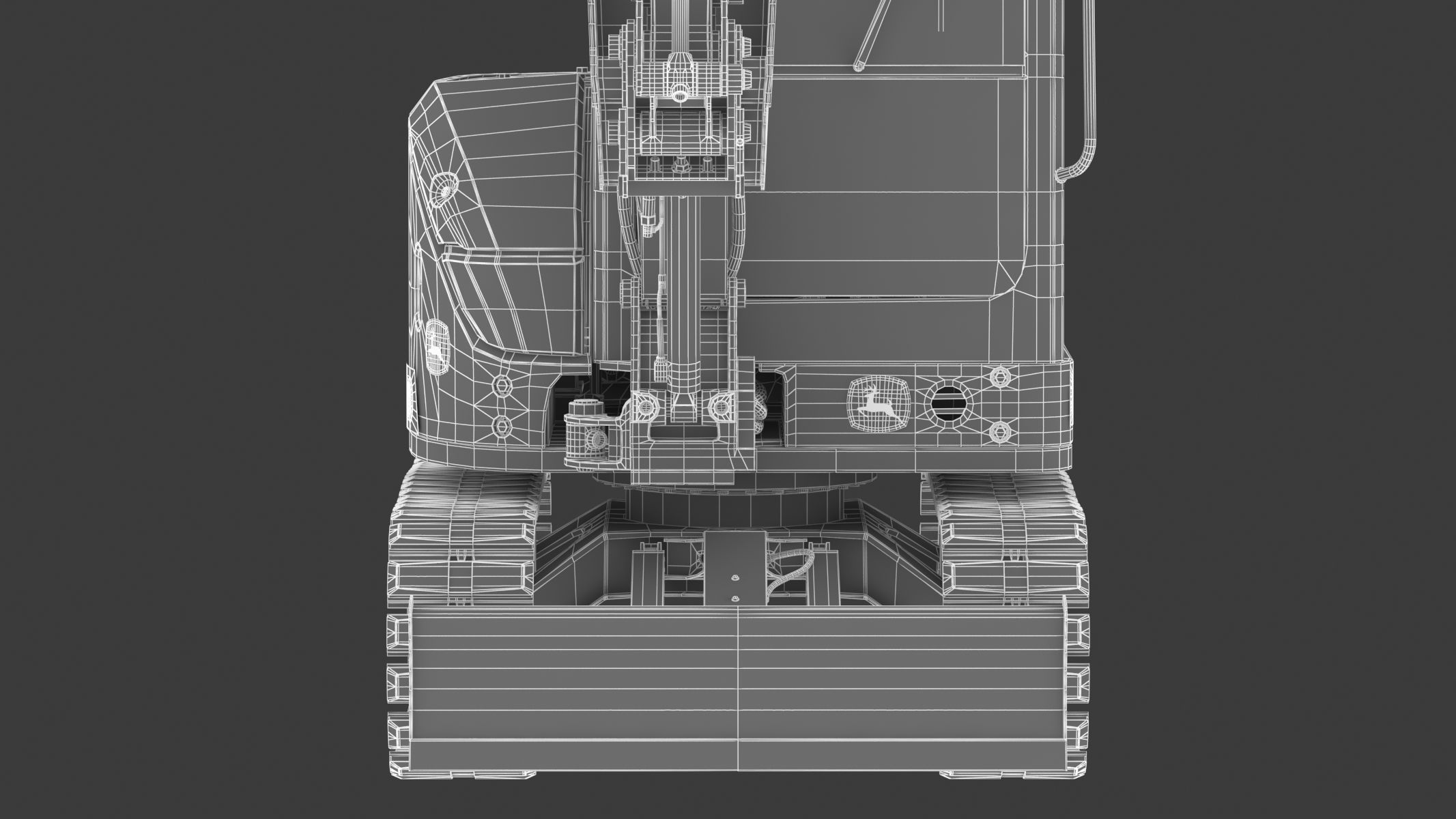 John Deere 30 P-Tier Compact Excavator 3D model_34