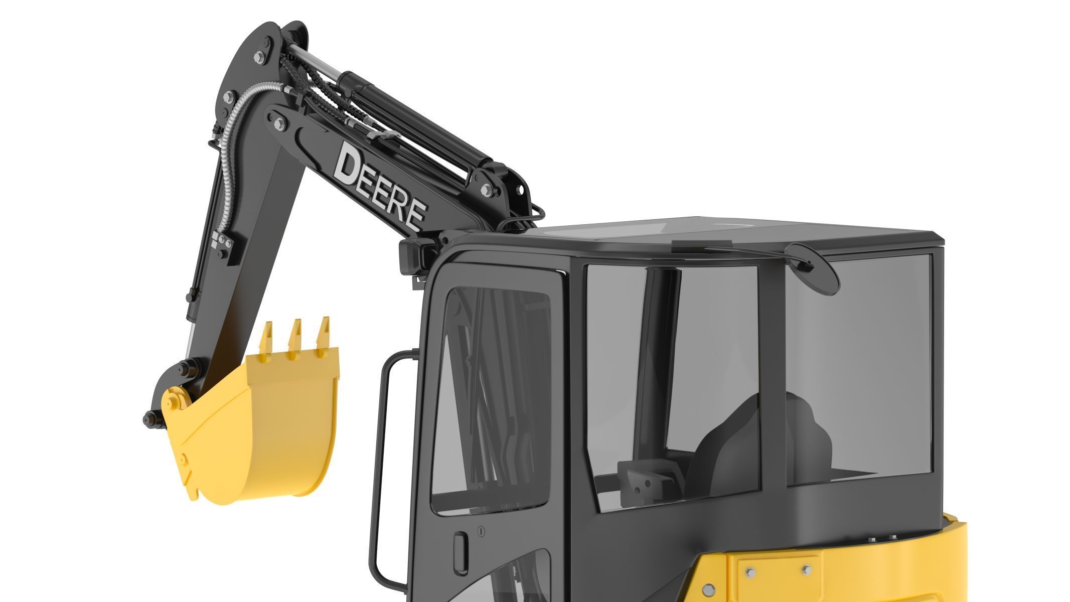 John Deere 30 P-Tier Compact Excavator 3D model_17