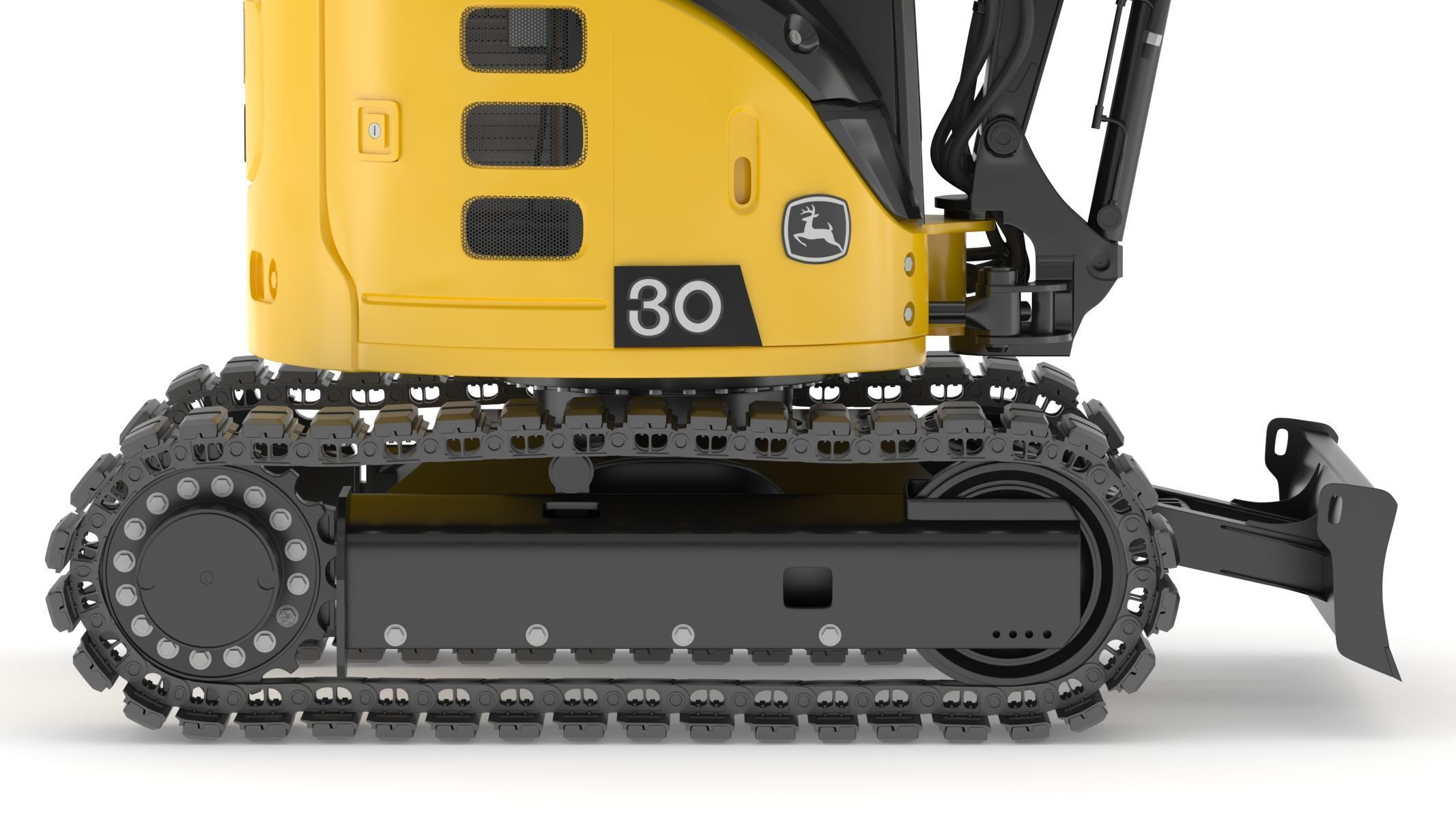 John Deere 30 P-Tier Compact Excavator 3D model_14