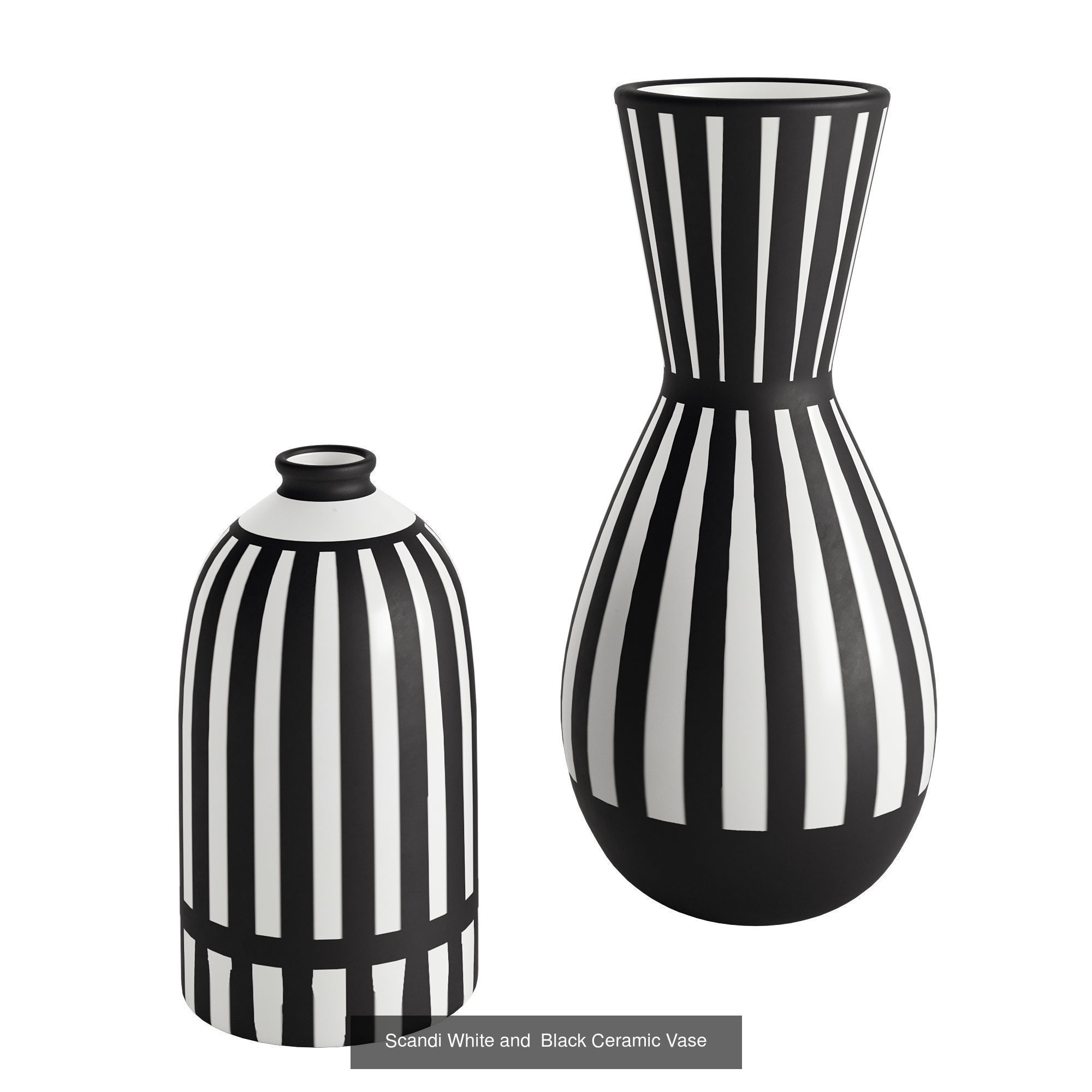 Black and white vase collection _9