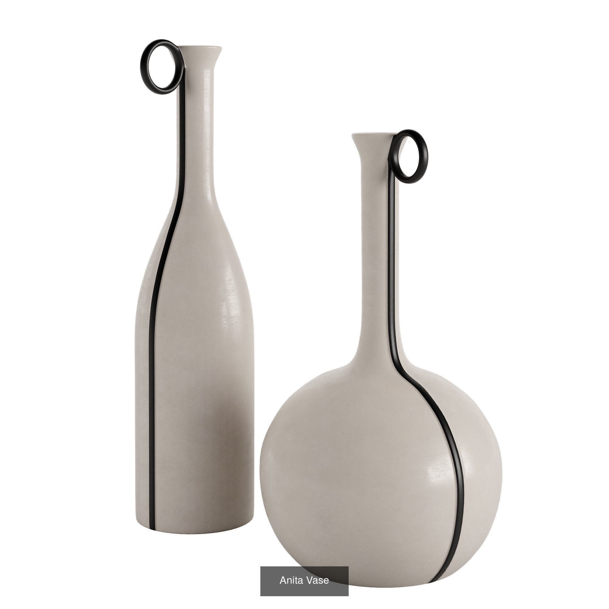 Black and white vase collection _10