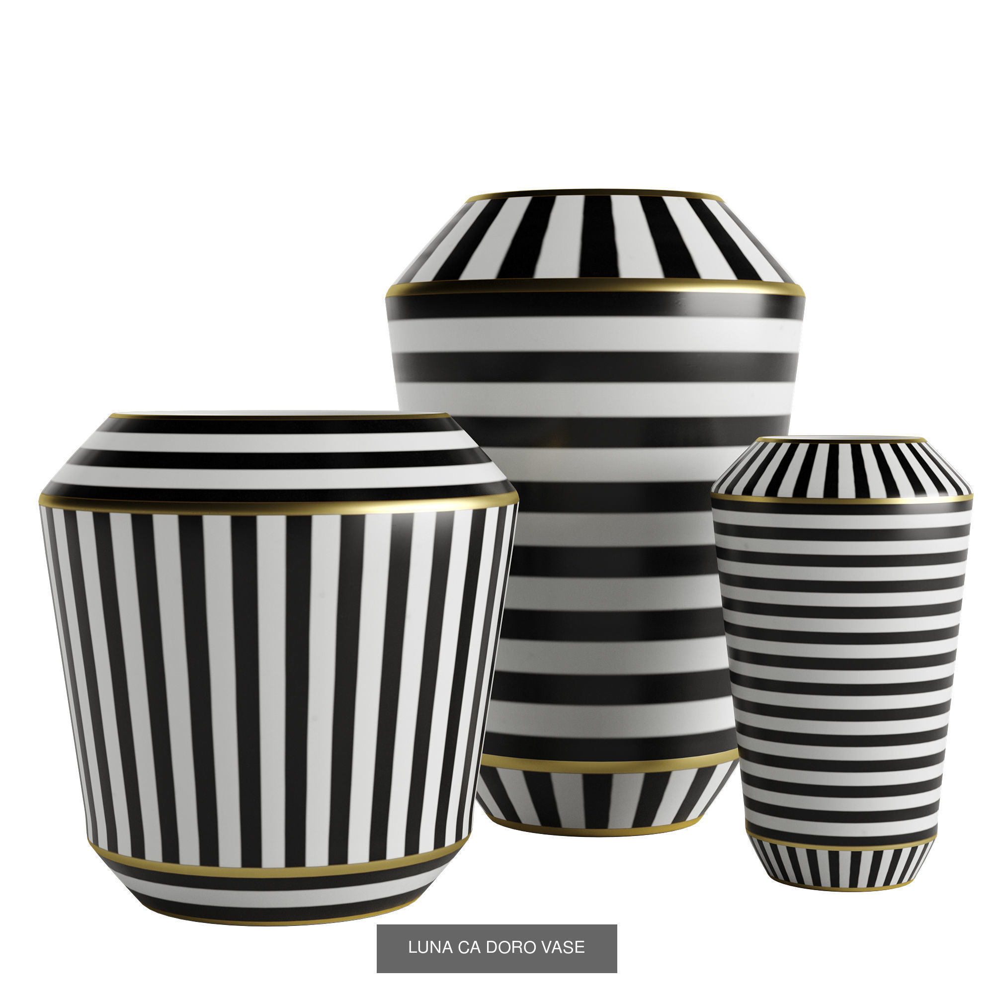 Black and white vase collection _5