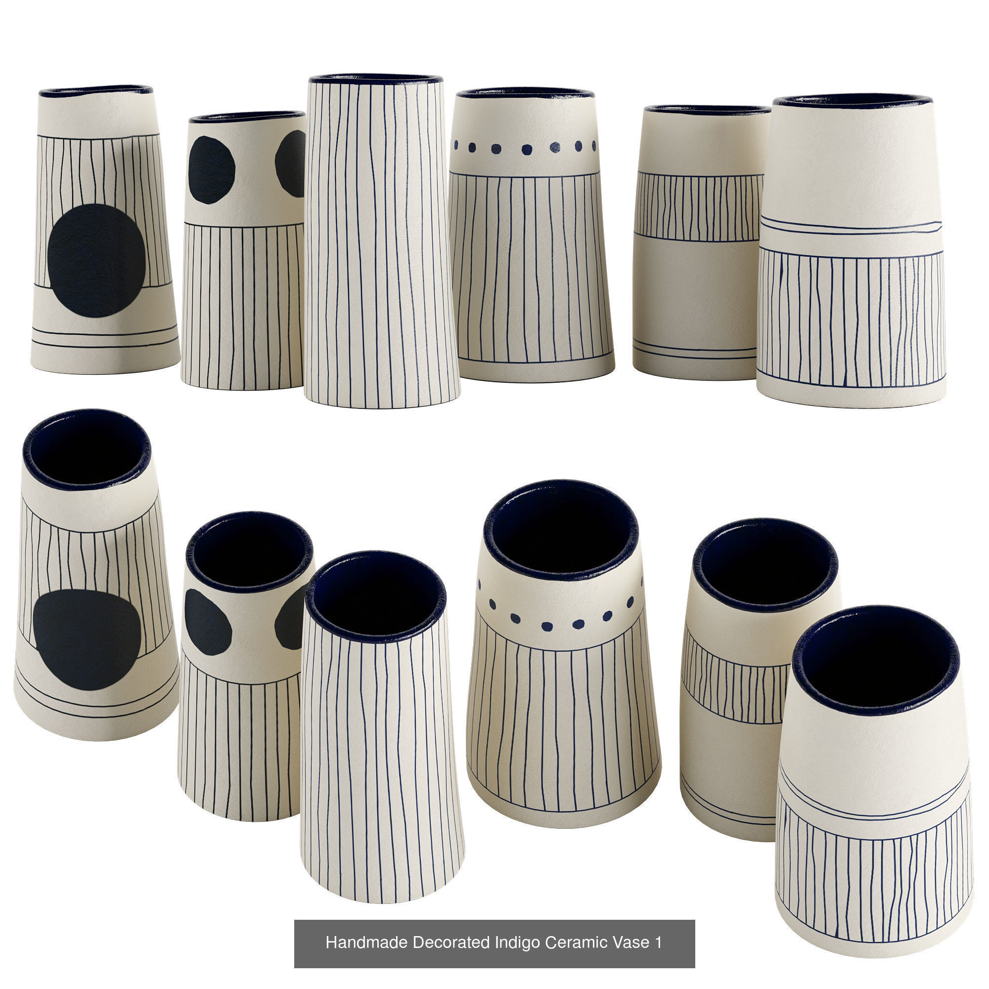 Hand painted ceramic vase collection _5
