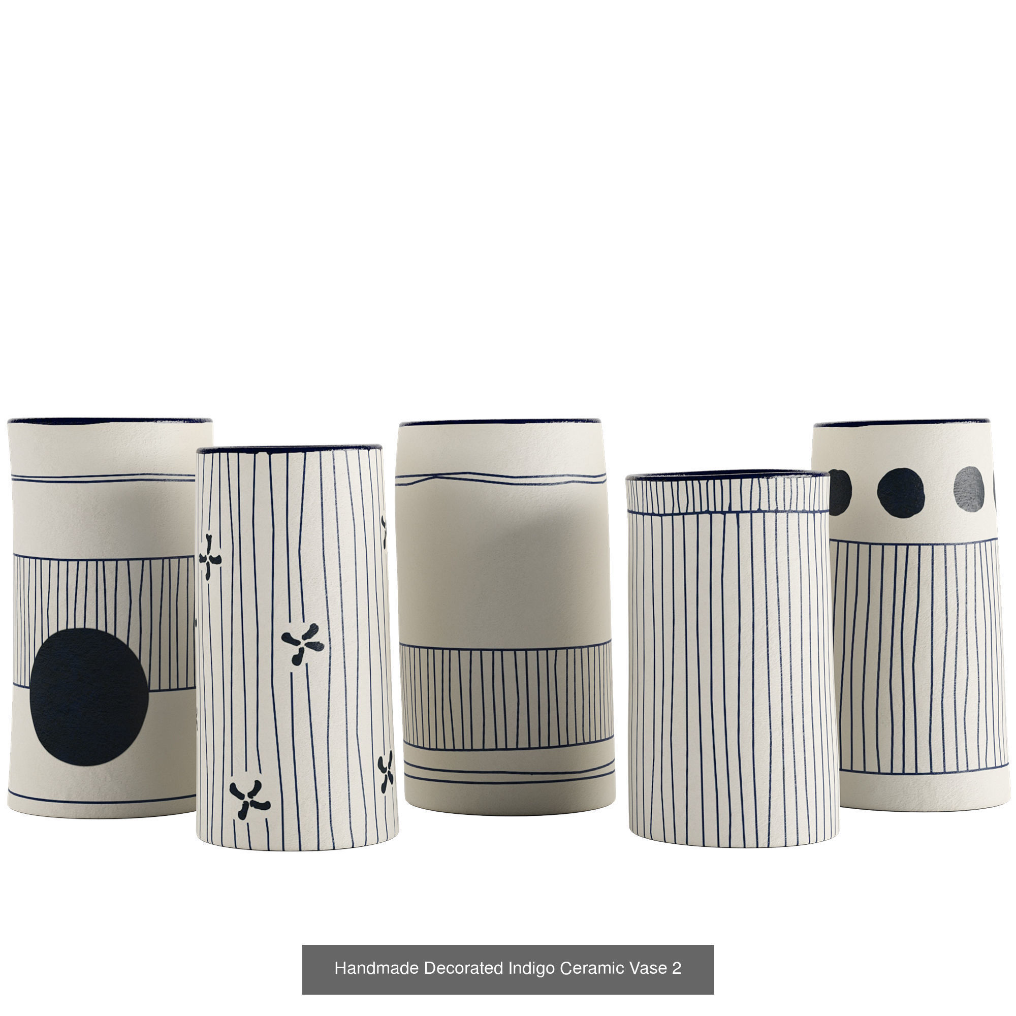 Hand painted ceramic vase collection _6