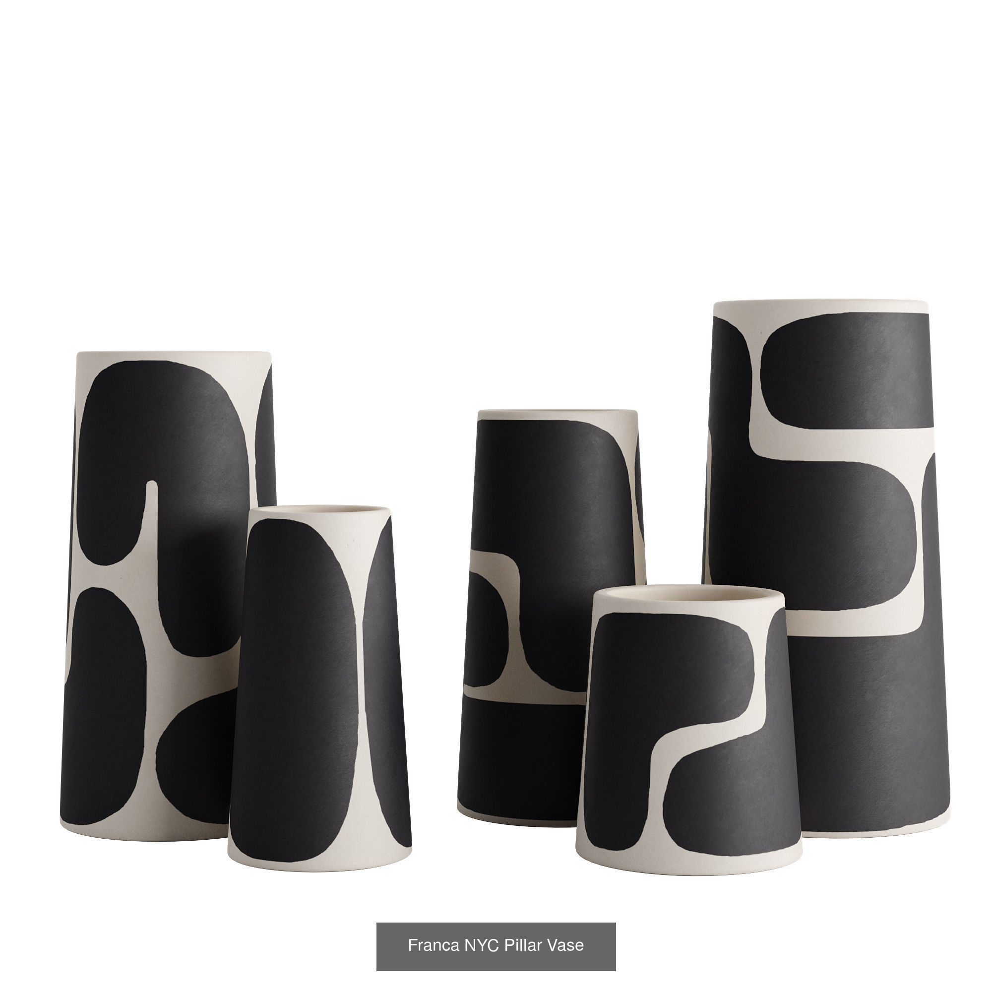 Hand painted ceramic vase collection _3