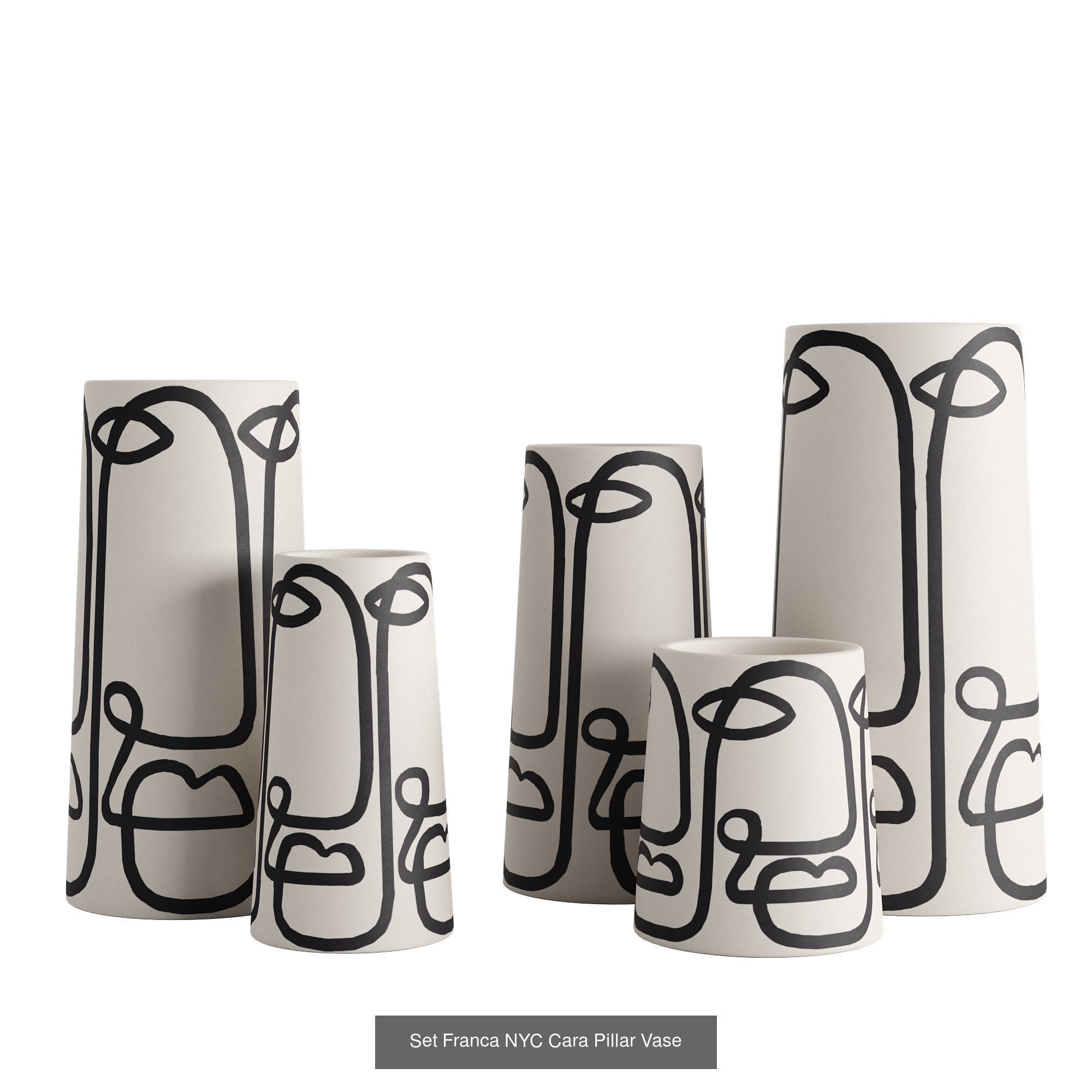 Hand painted ceramic vase collection _4