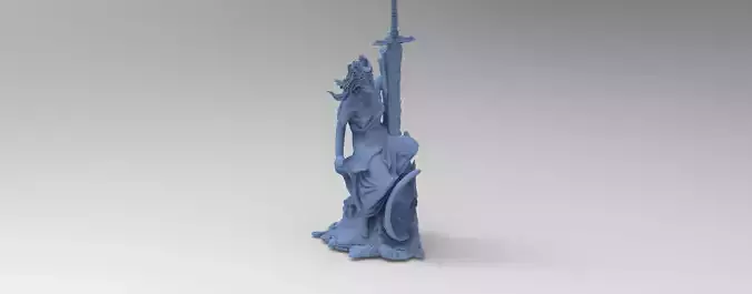 Lady of the lake book statue 1