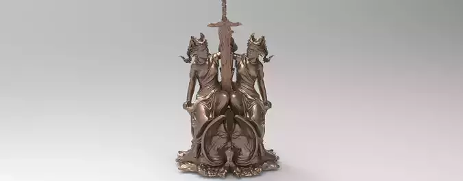 Lady of the lake book statue 2 