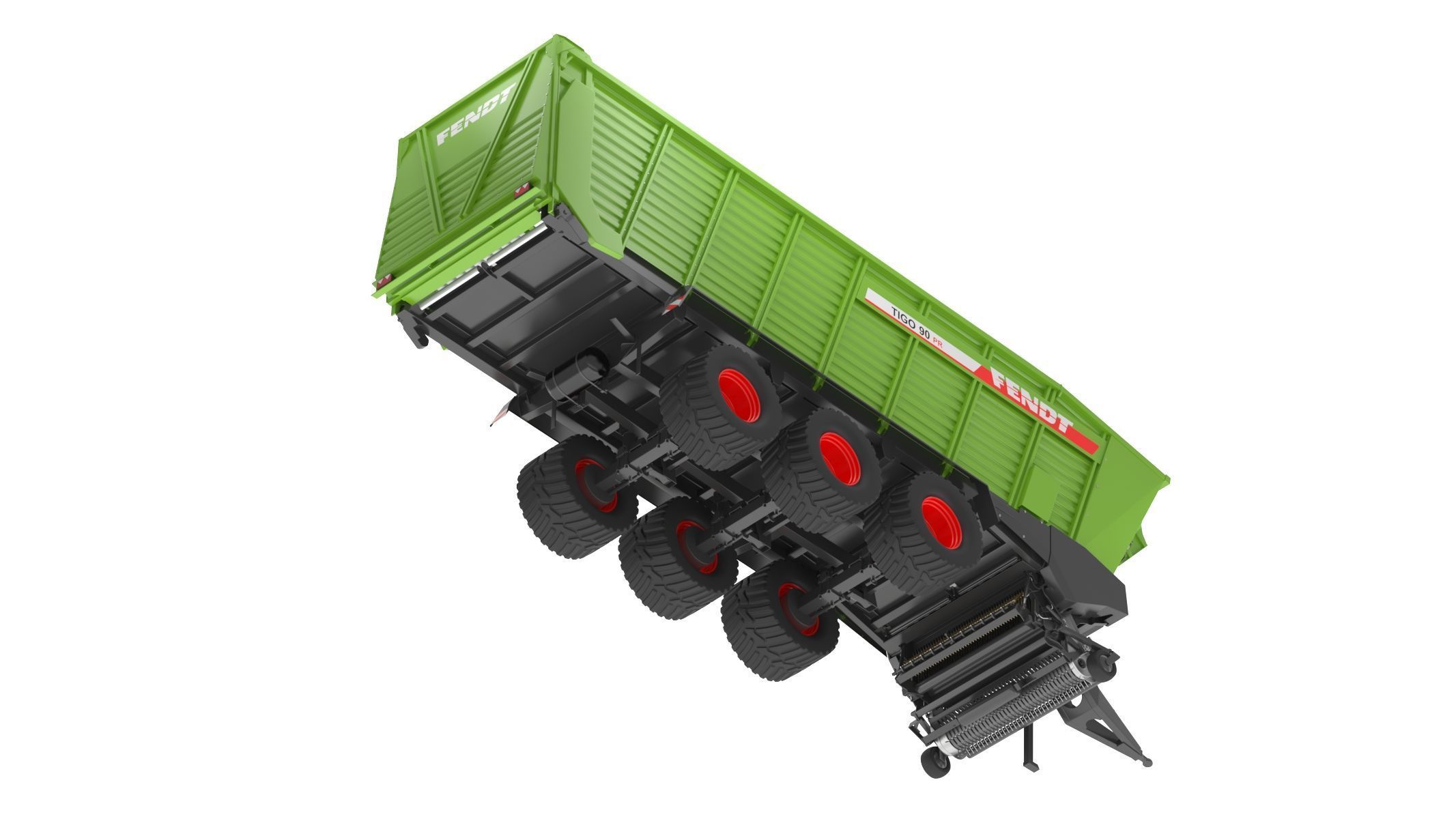 Fendt Tigo Forage Wagons 6 Wheels 3D model_10