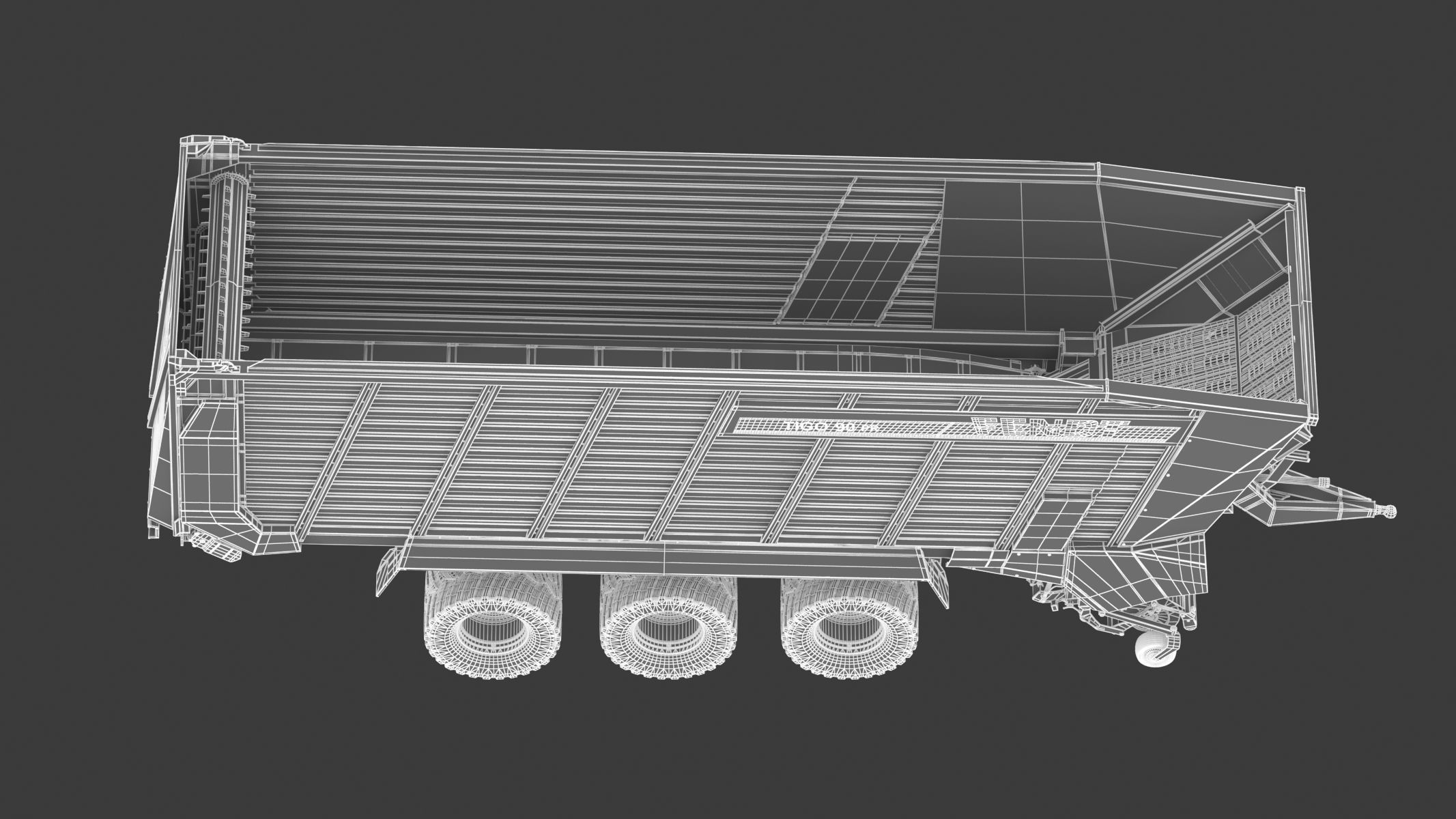 Fendt Tigo Forage Wagons 6 Wheels 3D model_29