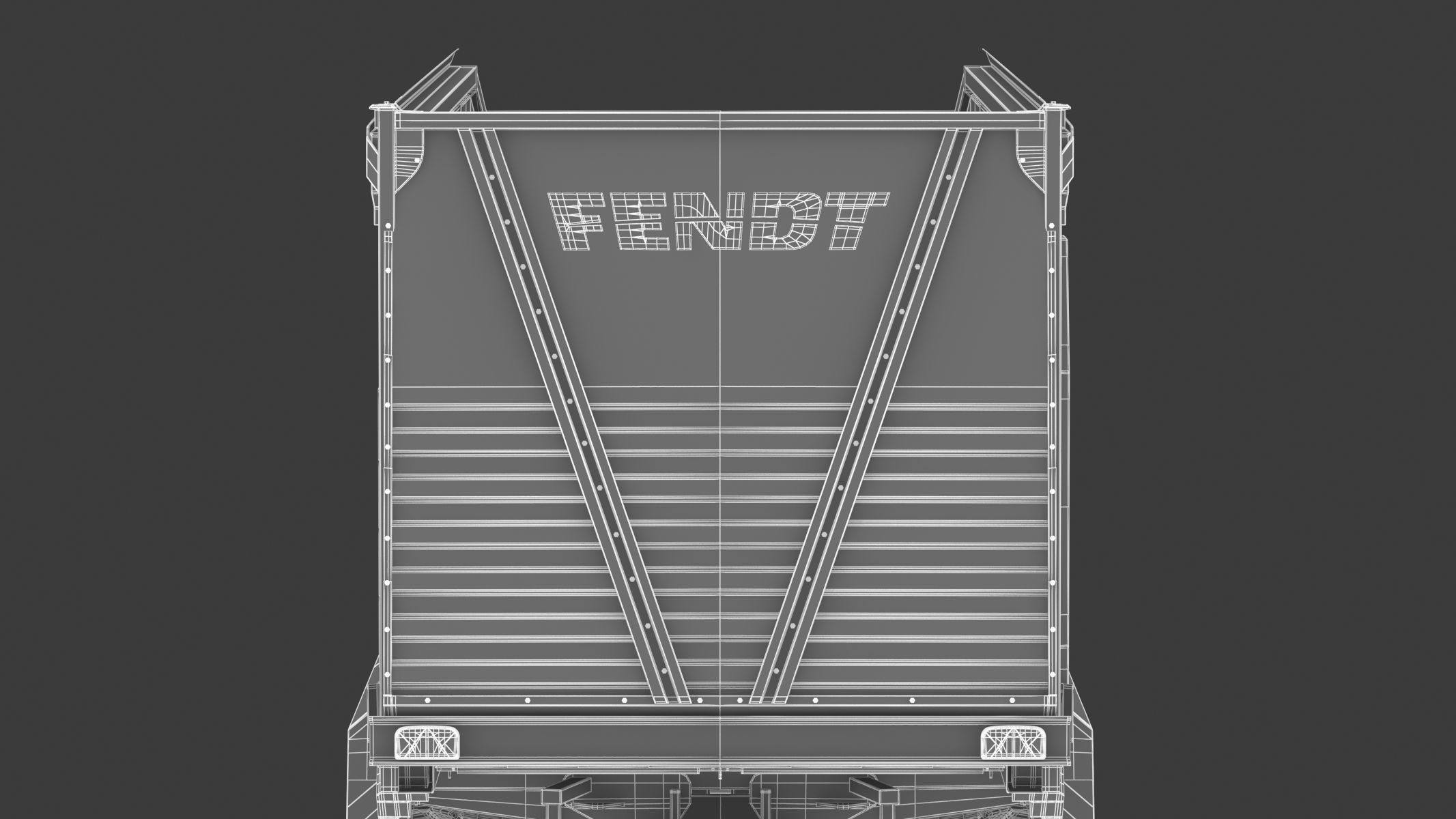 Fendt Tigo Forage Wagons 6 Wheels 3D model_33