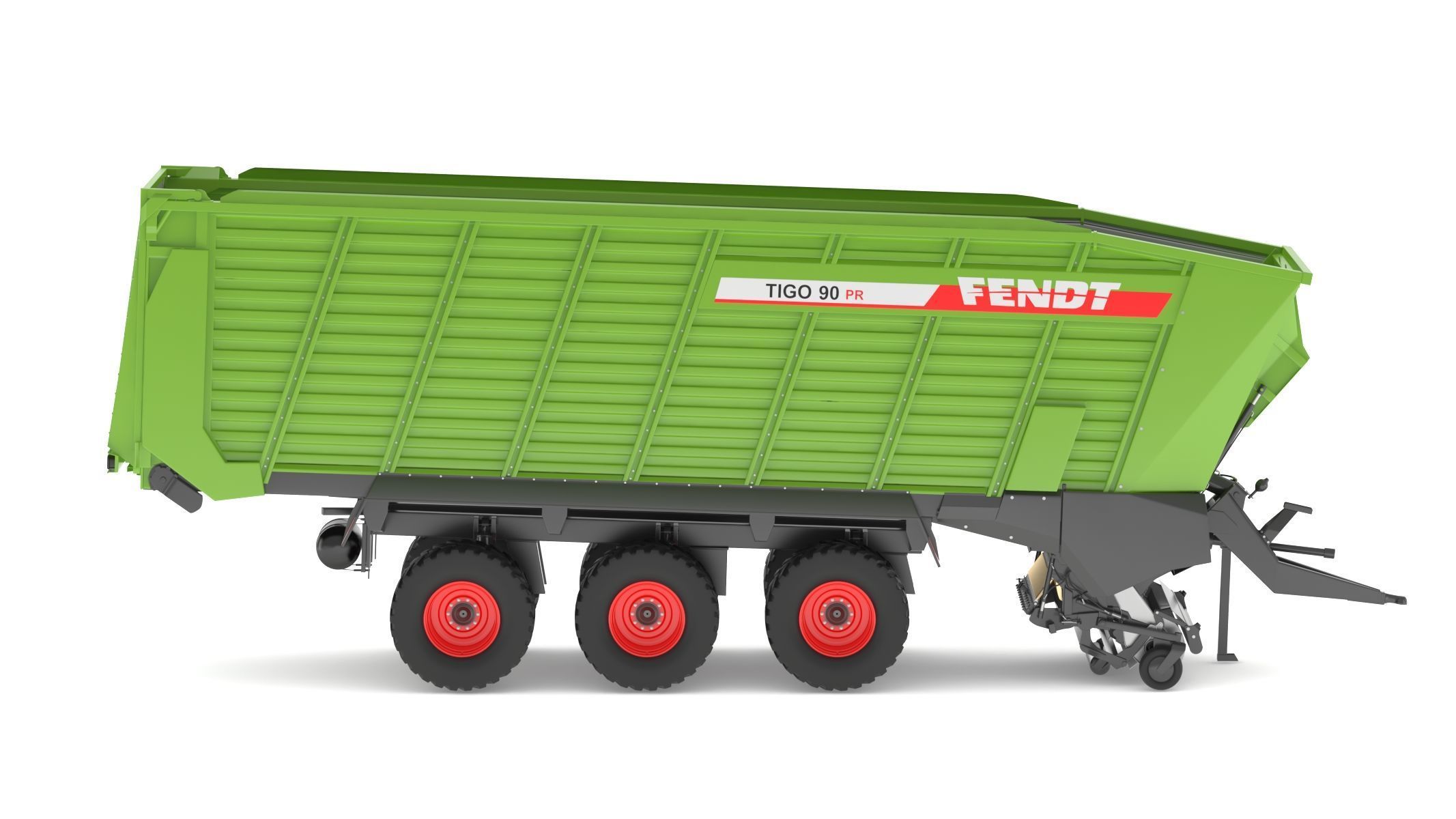 Fendt Tigo Forage Wagons 6 Wheels 3D model_1