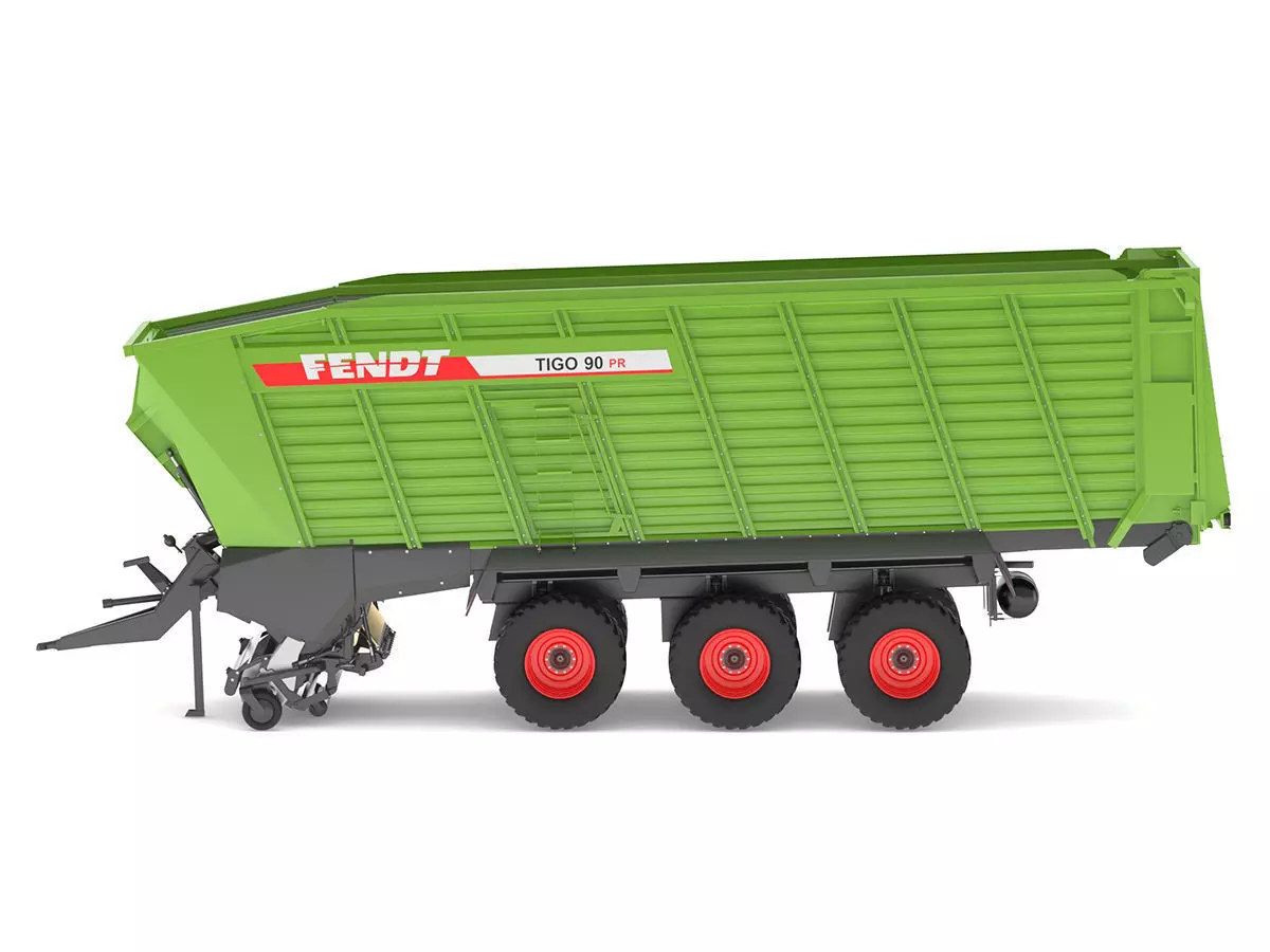 Fendt Tigo Forage Wagons 6 Wheels 3D model_0